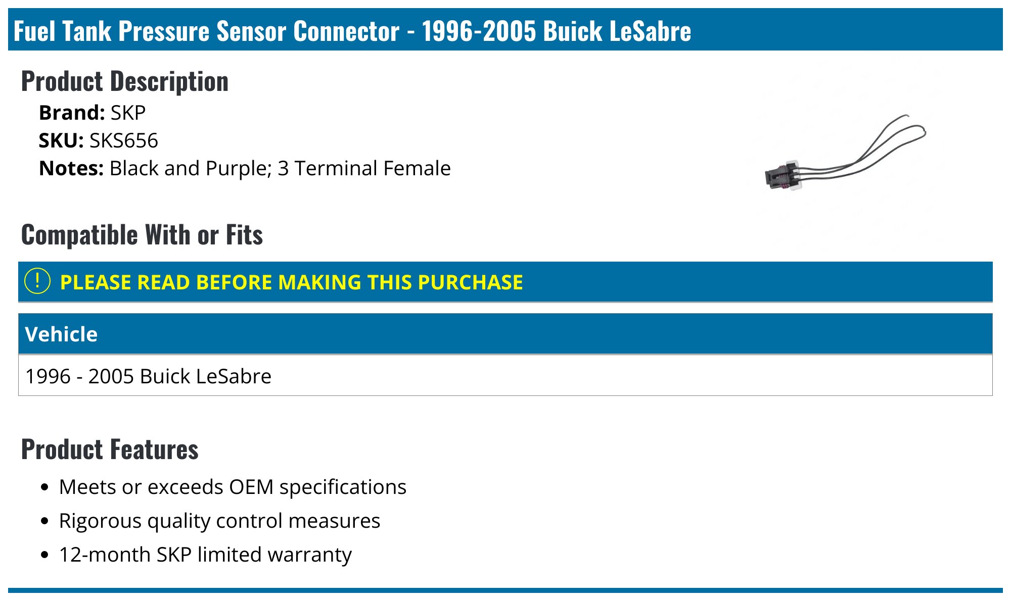 Buick LeSabre Parts & Accessories Catalog Parts Geek