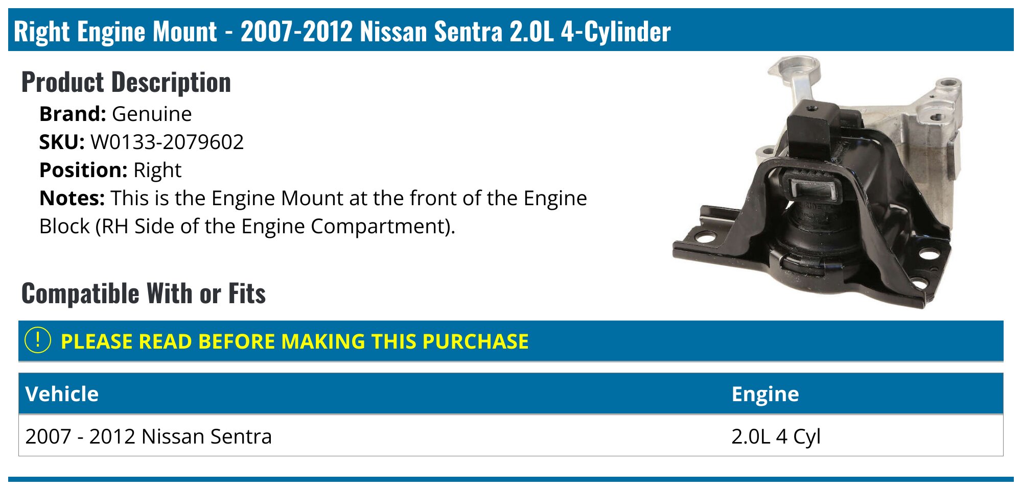 SCITOO Power Side Mirror For 2007-2012 Nissan Sentra – Passenger Side, Black, RH
