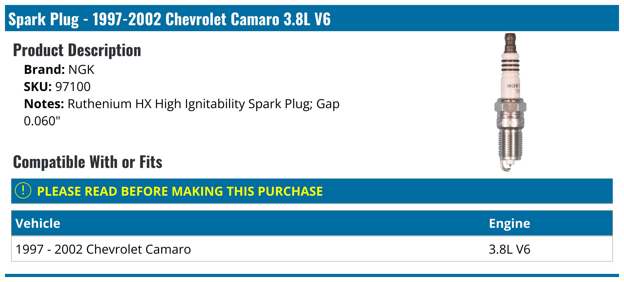 8 Bujías Platino Ngk Chevrolet Camaro 1994 5.7l | Envío gratis 8 Bujías Platino Ngk Chevrolet Camaro 1994 5.7l | Envío gratis