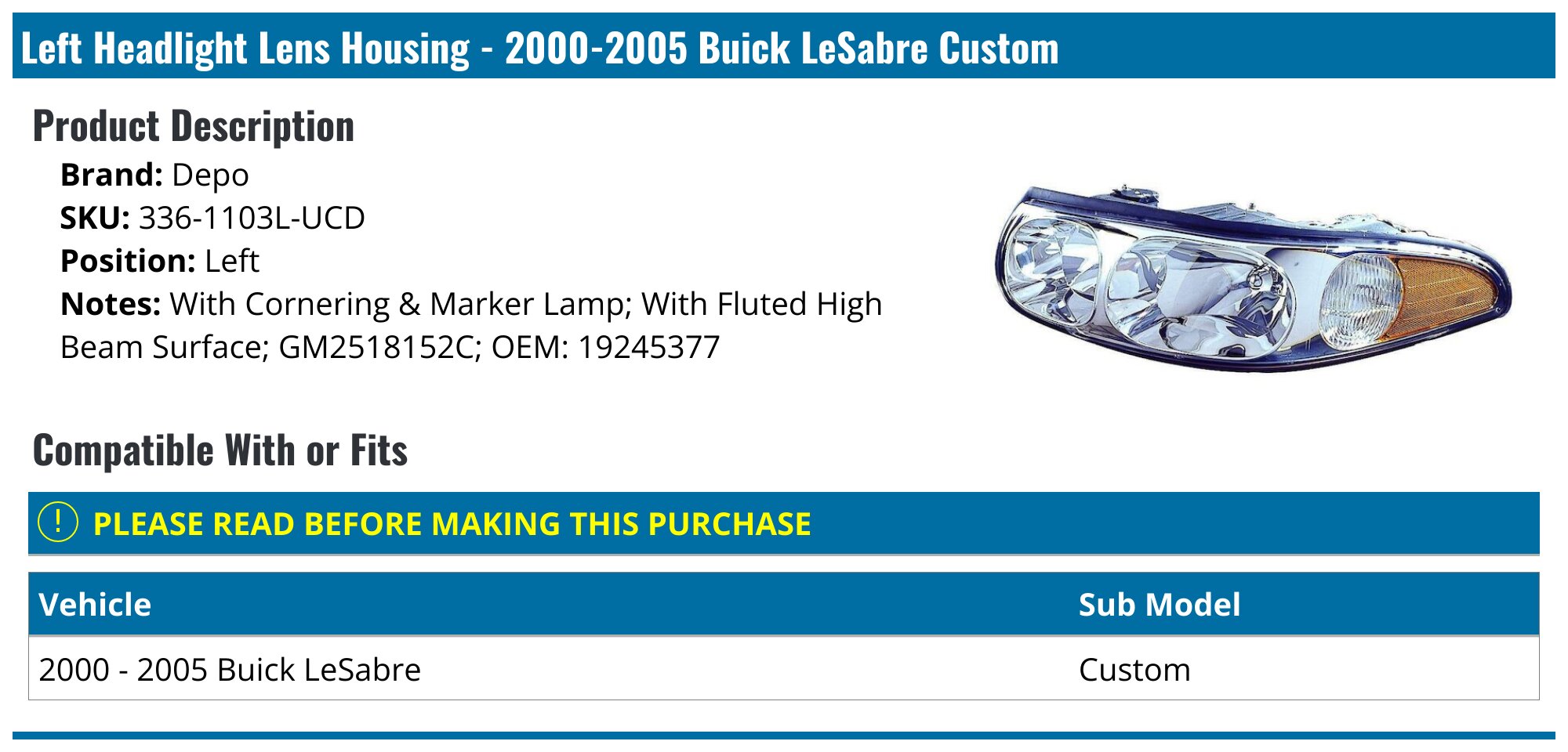 Purchase Top Deal Passenger Texture Black Heated Power Mirror Chevy GMC Oldsmobile Buick I412638