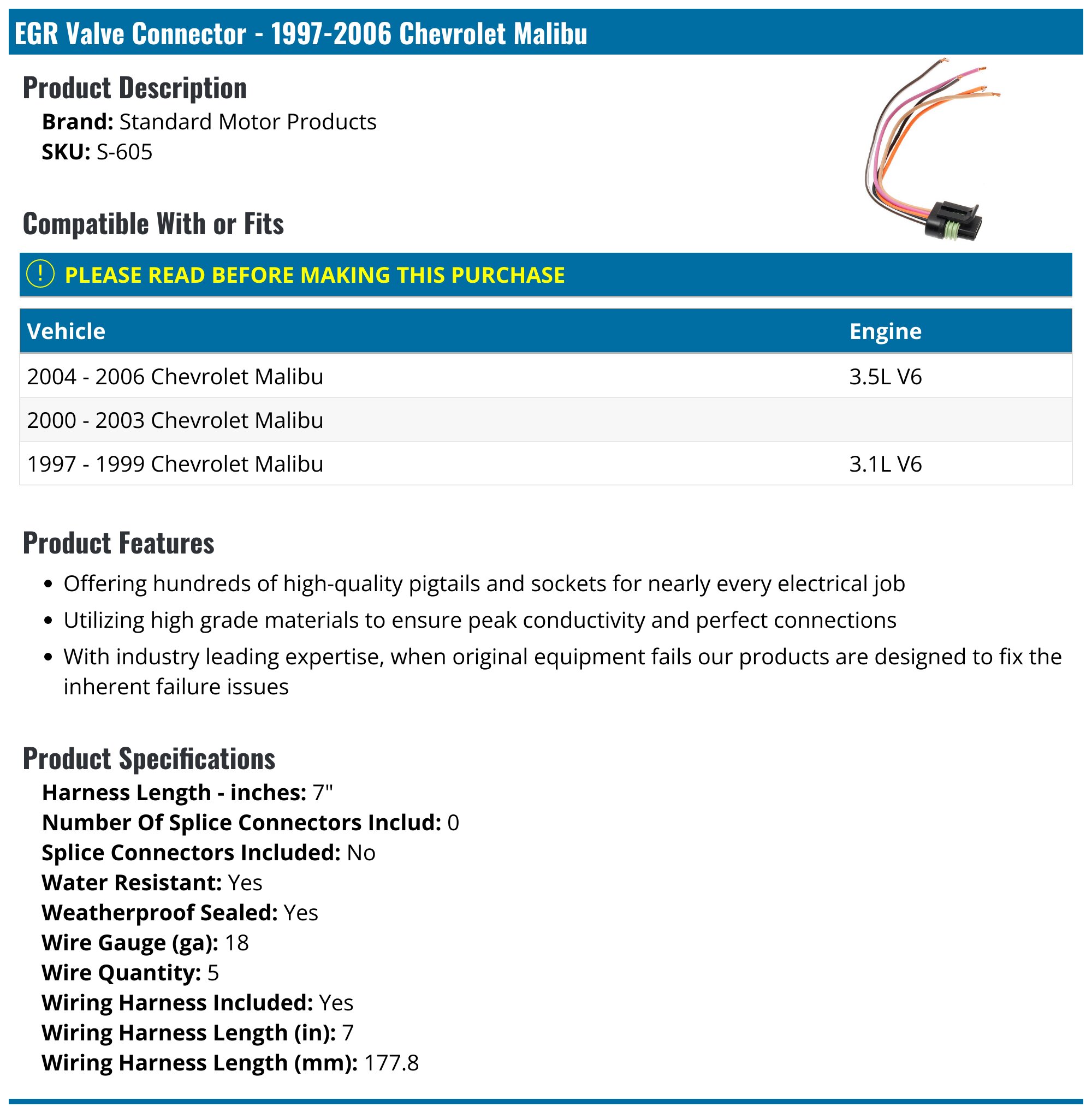 Dr. Engine Autoparts EGR Valve For Buick/Chevy Malibu/Oldsmobile/Pontiac (w/ Horizontal Connector) - DRE07100