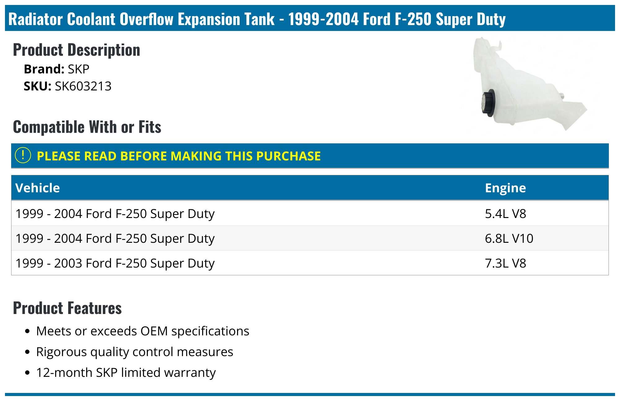 Motorcraft ® RT1195 - Engine Coolant Thermostat