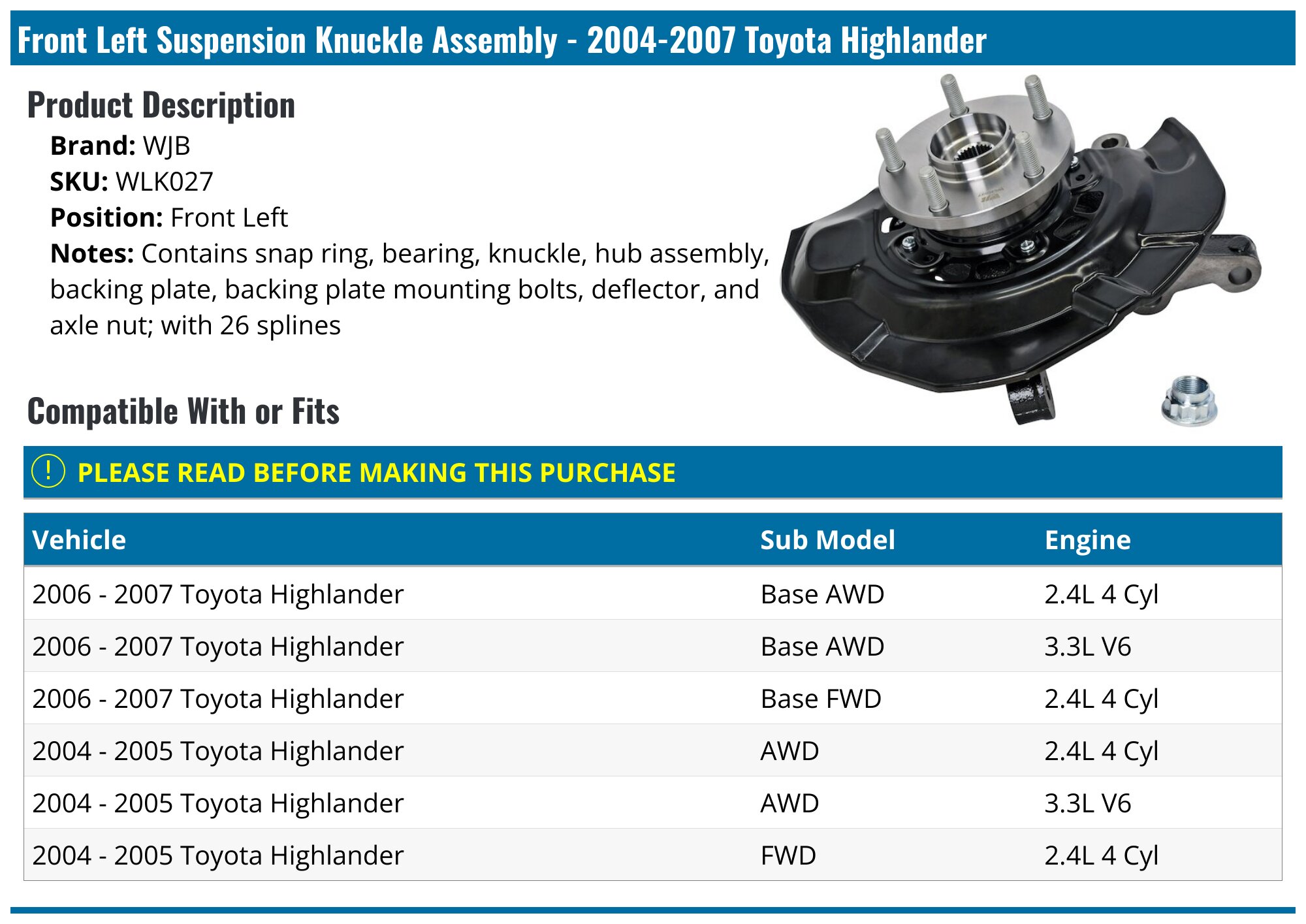 Roulement De Moyeu De Roue Arrière Pour Toyota Highlander, Lexus 42410-0E021,424 - Foto 6