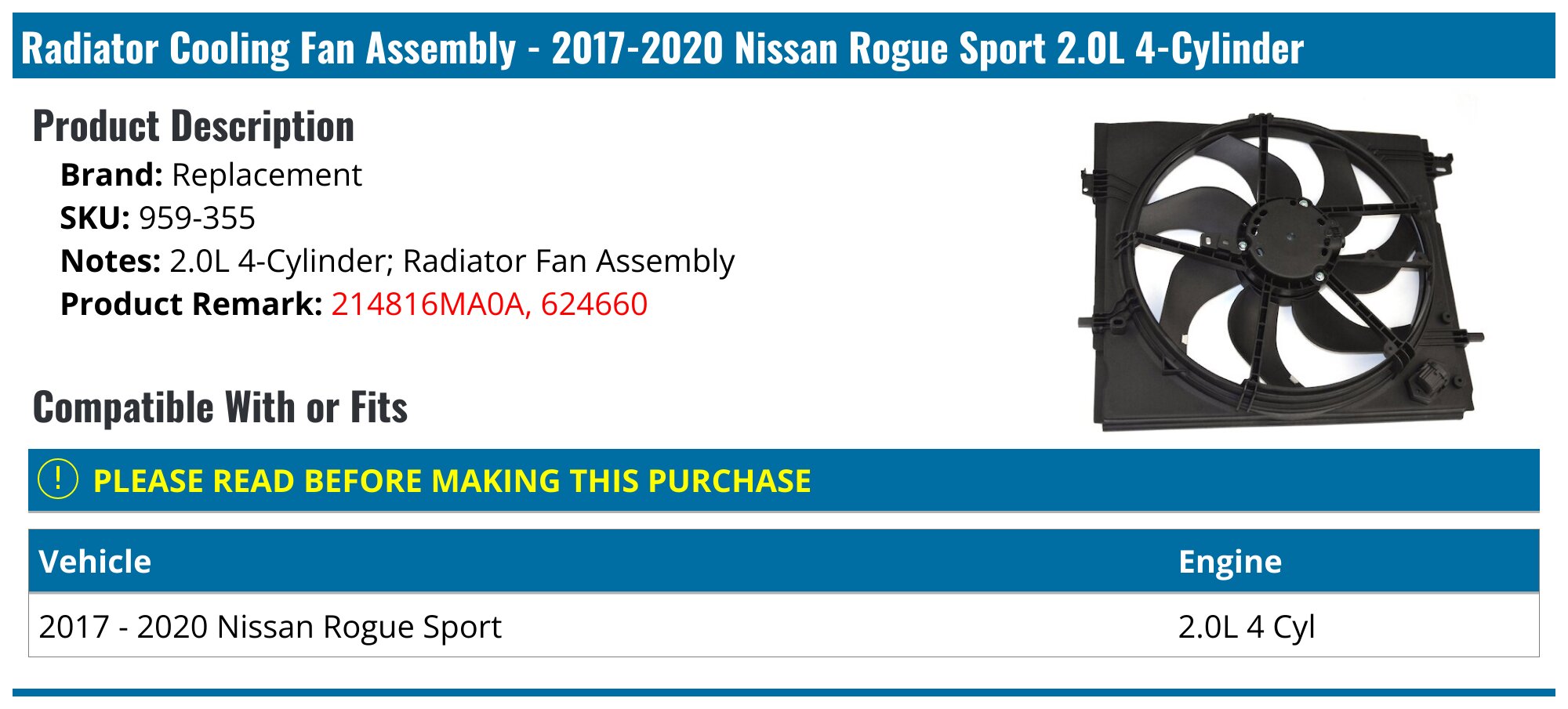 Nissan Rogue Sport 091 21 29 29