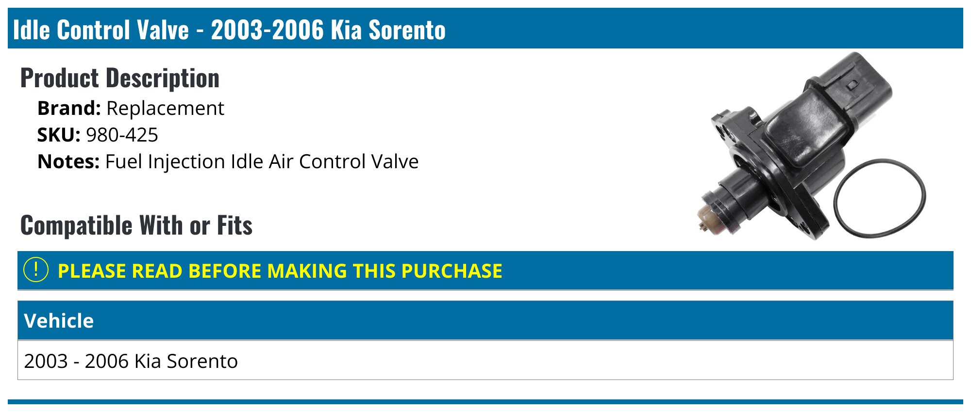 Idle Air Control Valve - 1995 Ford Explorer | O'Reilly Auto Parts - Foto 5
