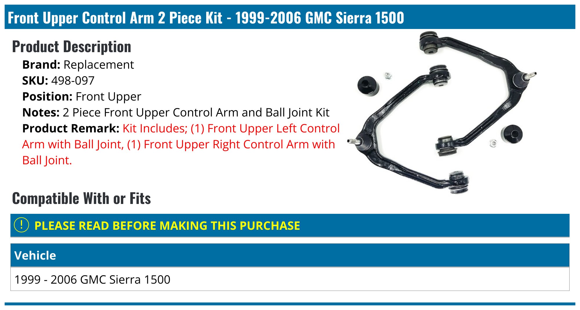 Detroit Axle 12pc Front Suspension Kit For 4WD Chevy/GMC/Cadillac 1500 Trucks & SUVs (2007-2014)
