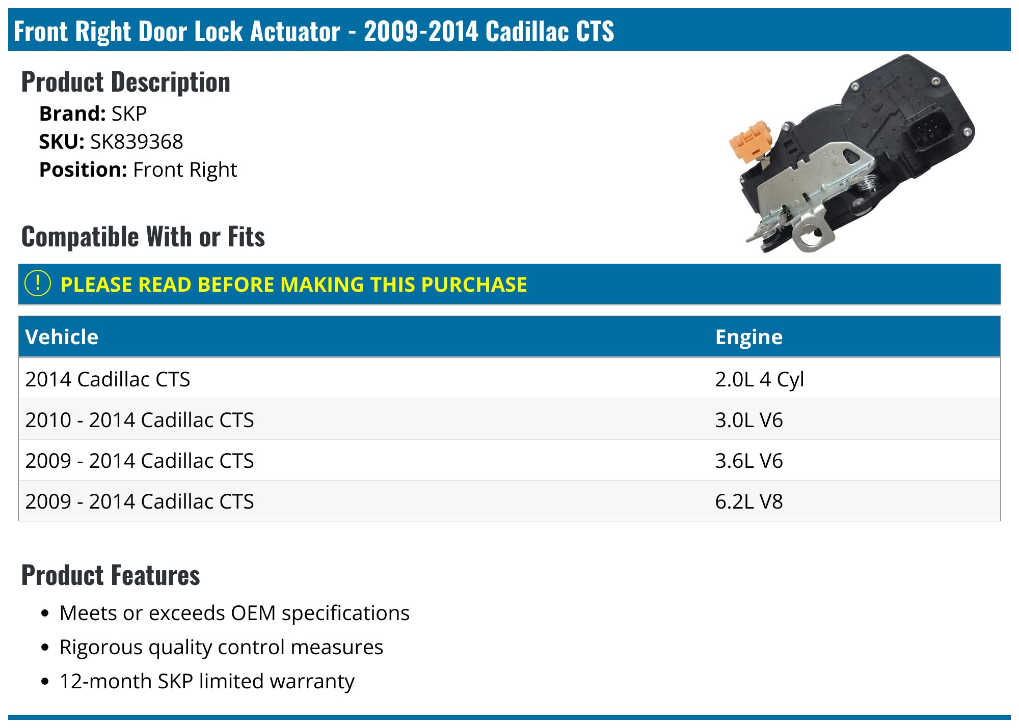 Cadillac Cts Door Lock Problems