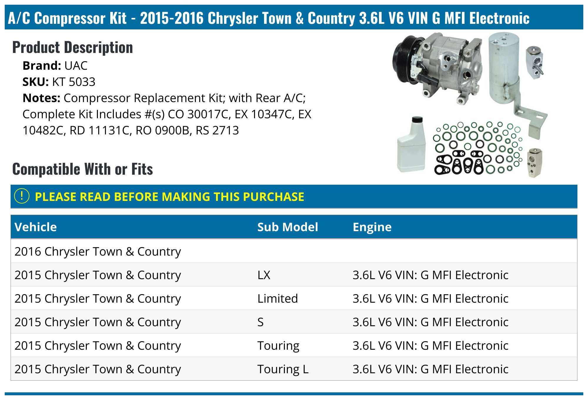 Air Conditioner A/C Compressor With Clutch Fit For Chrysler