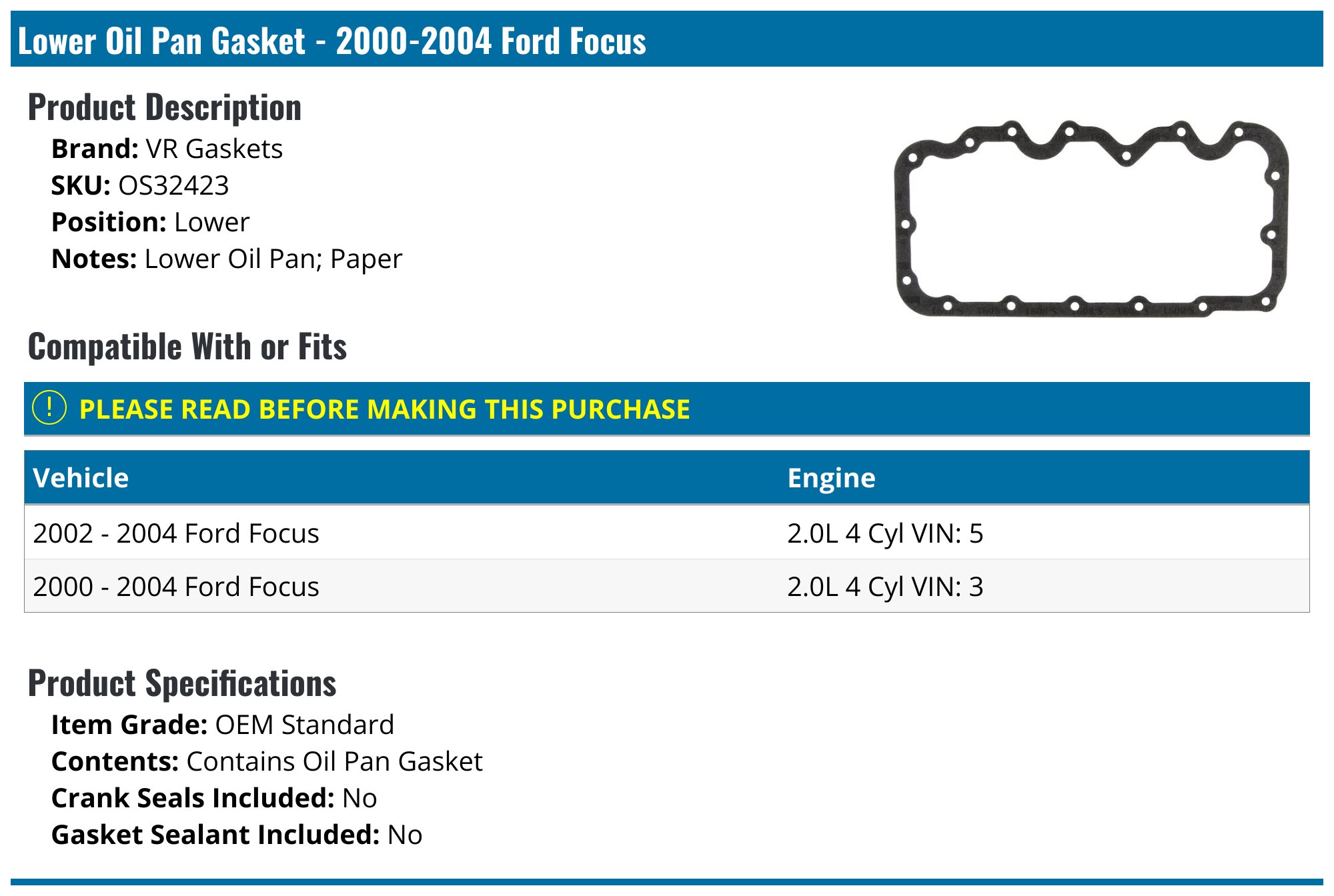 FEL-PRO OS 30814 Oil Pan Gasket Set - Cork-Rubber Formulation, Designed For Imperfect Surfaces, Complete Repair Kit