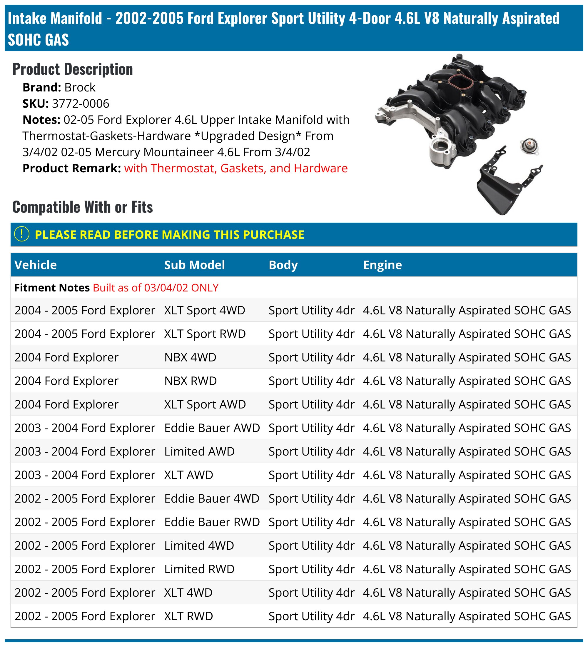 FKG Front Wheel Bearing & Hub Assembly For Ford Explorer Mercury Mountaineer Lincoln Aviator 2002-2005