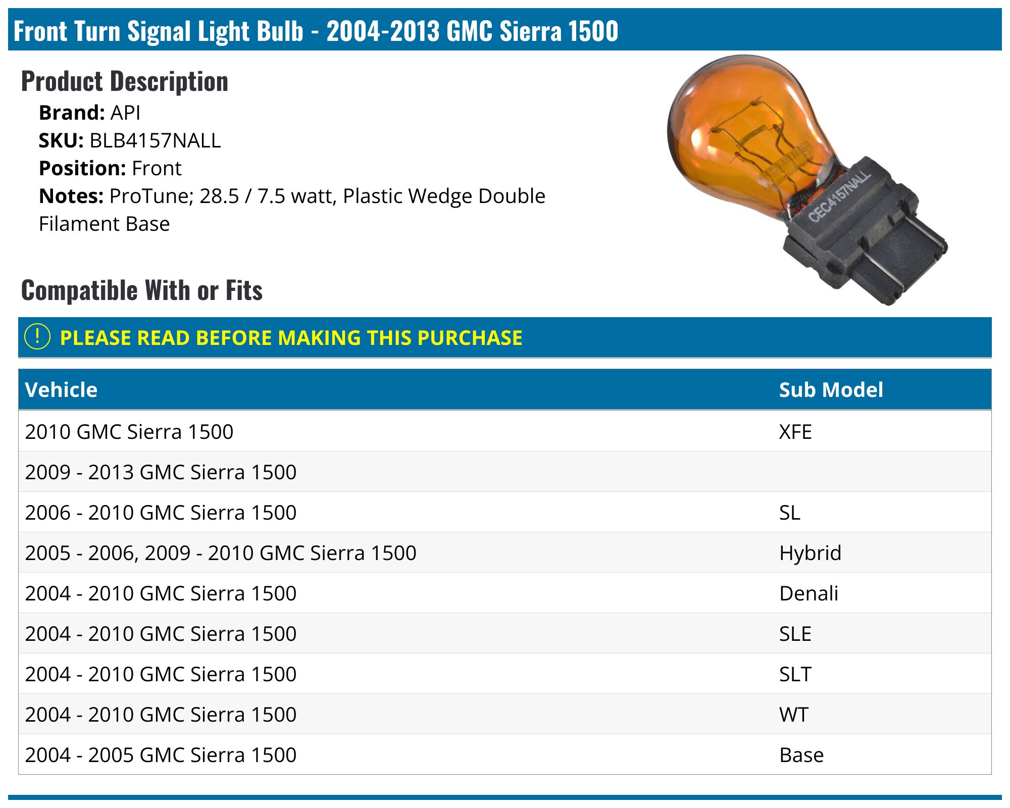 Dorman 1630011 Front Passenger Side Turn Signal / Parking Light Assembly Compatible With Select Chevrolet Gmc Models
