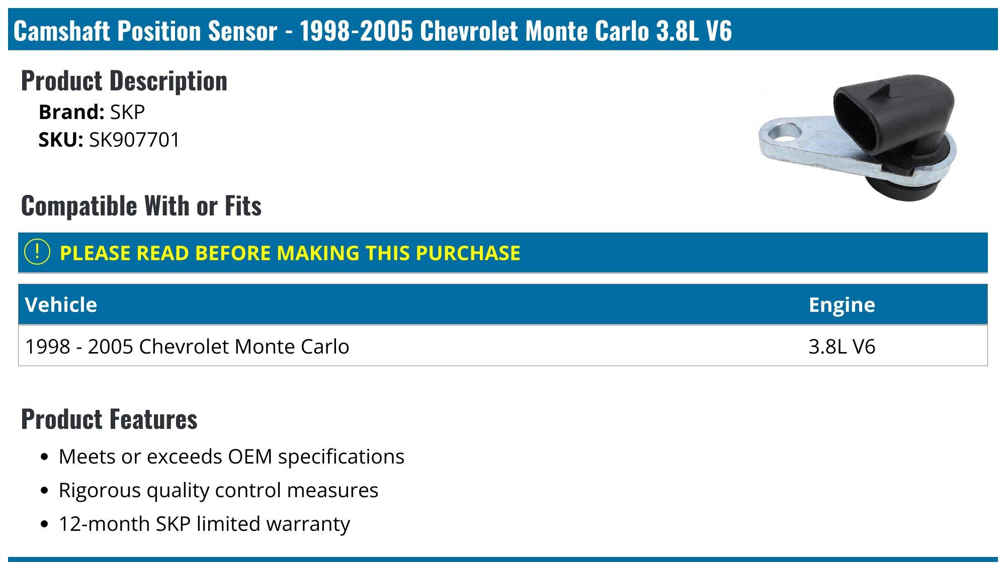 Intake Manifold - Compatible With 1998 - 2005 Chevy Monte Carlo 1999 2000 2001 2002 2003 2004