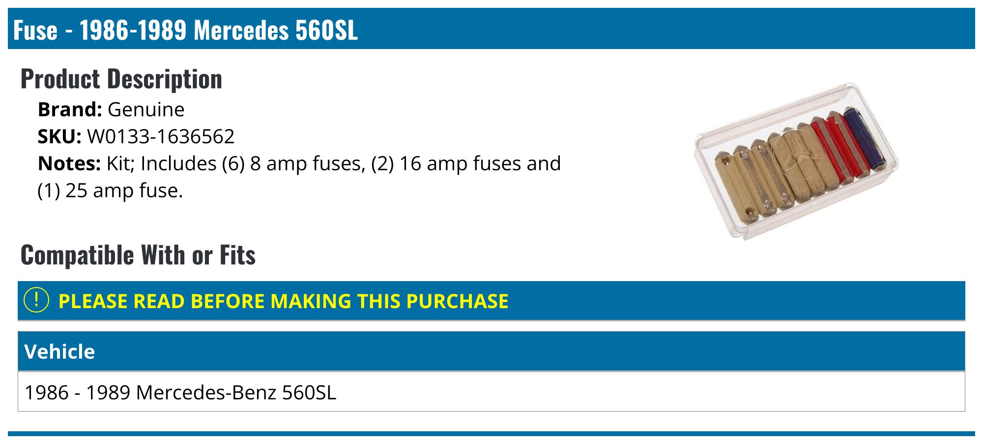 Genuine Mercedes 560SL Interior Dome Light – 1986-1989, Front, Part 73132QQ, 1-Year Warranty