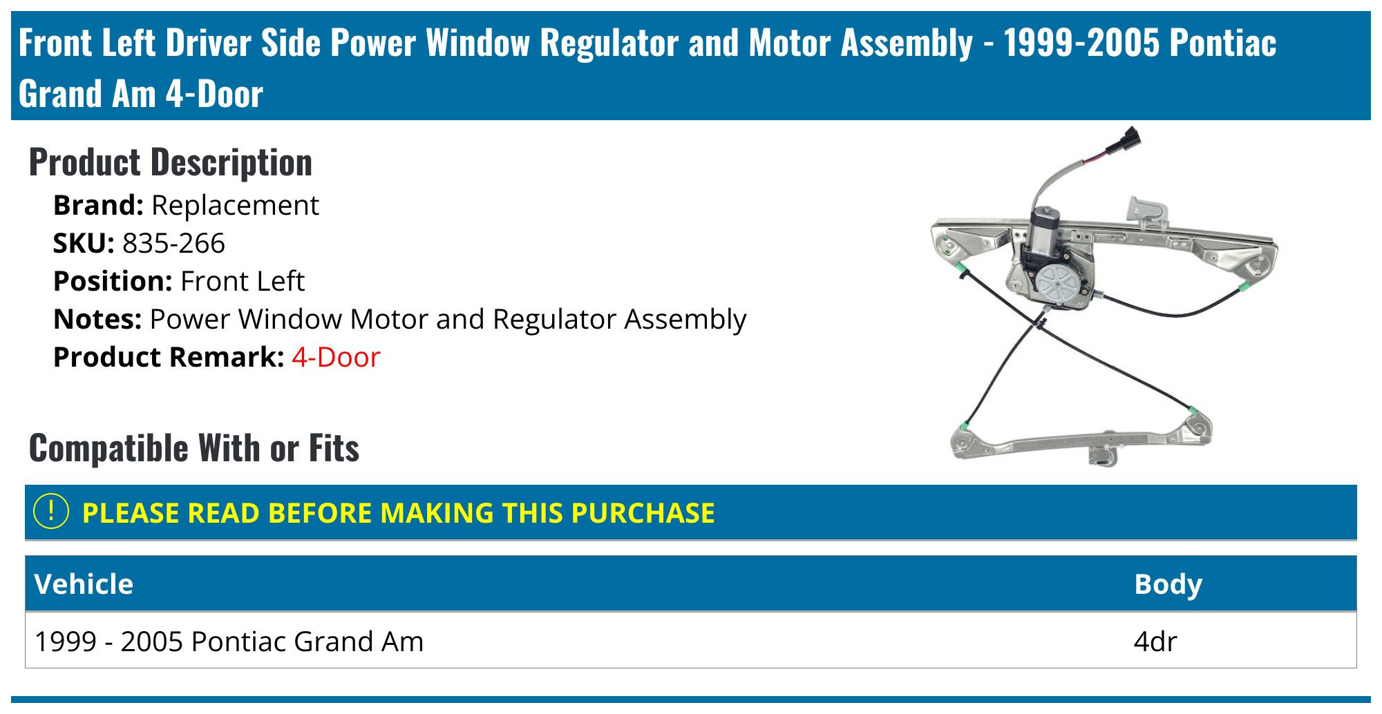 Pontiac Grand Am Parts