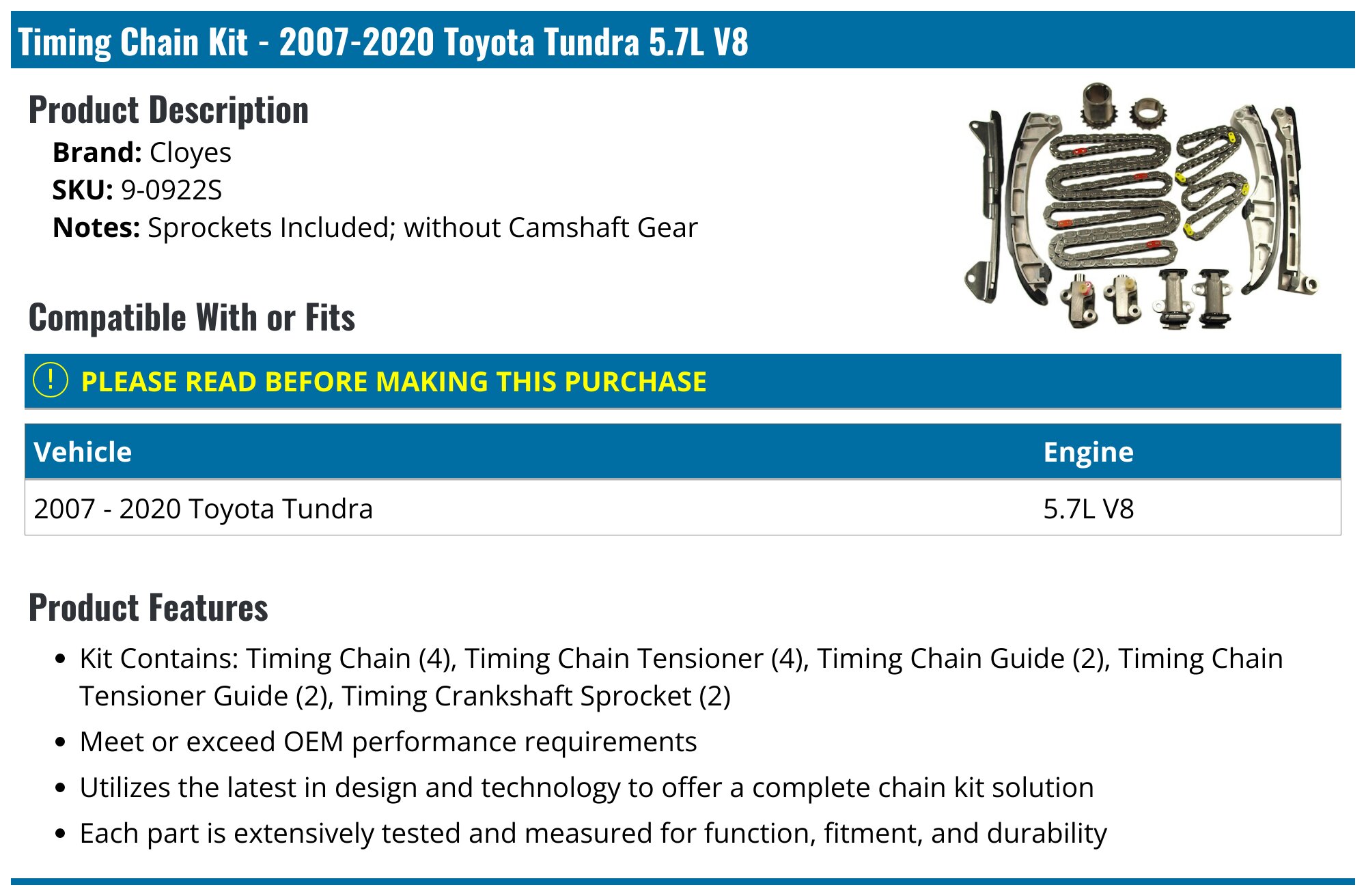 Timing Belt Hydraulic Tensioner – Broomfish