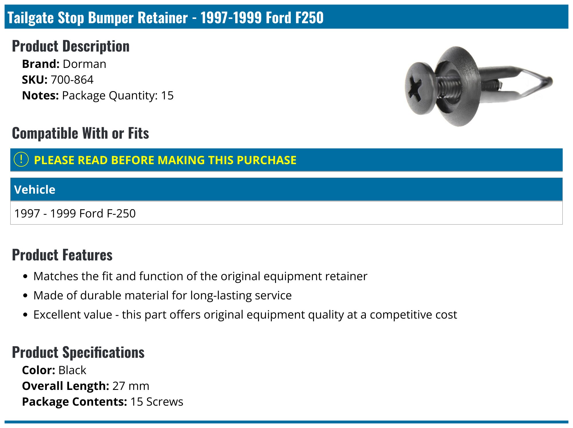 Canvcle Tailgate Stop Bumper For Toyota RAV4 2006-2012 /FJ Cruiser 2007 - View #6