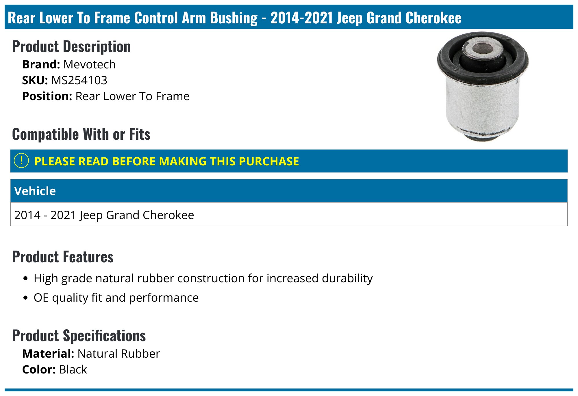 TAB-334 - DIFFERENTIAL MOUNT BUSHING Australia TAB-334 - DIFFERENTIAL MOUNT BUSHING Australia