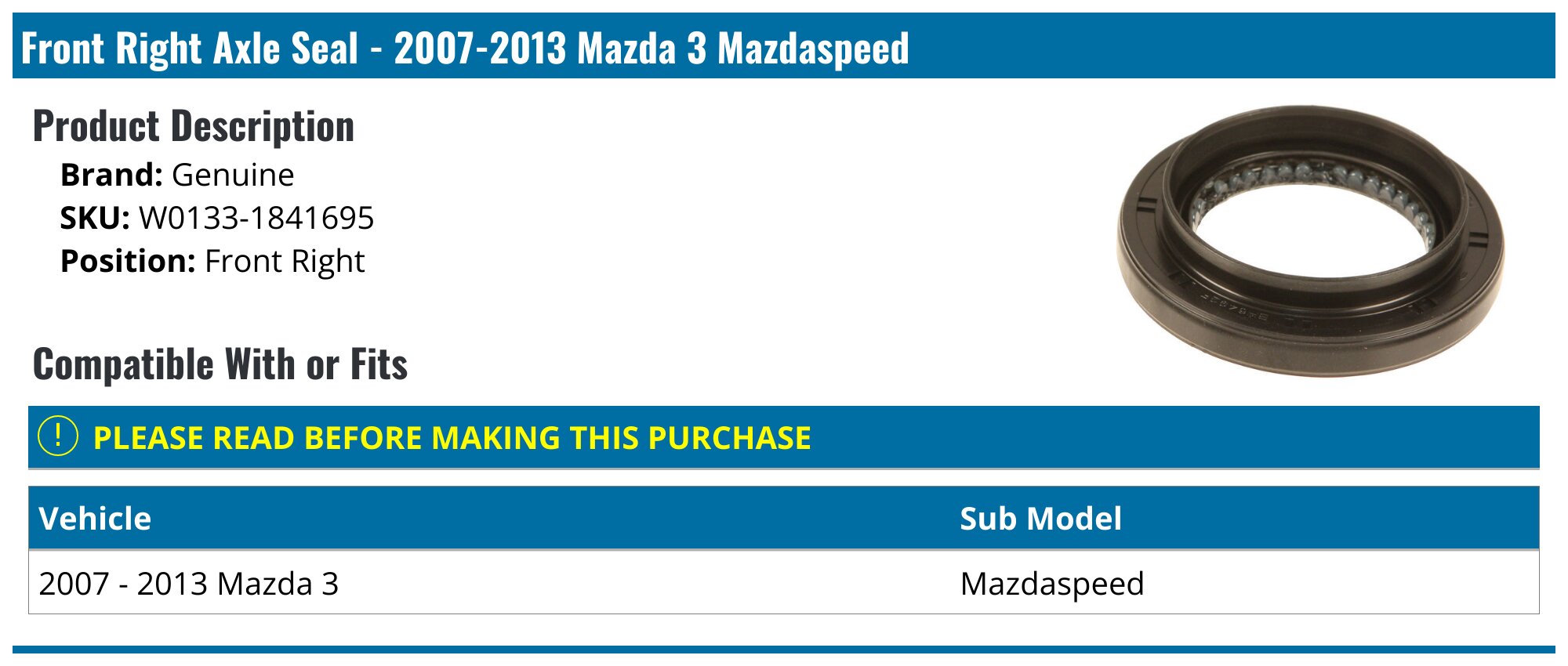 A Visual Guide to the Mazda 3 Front Suspension