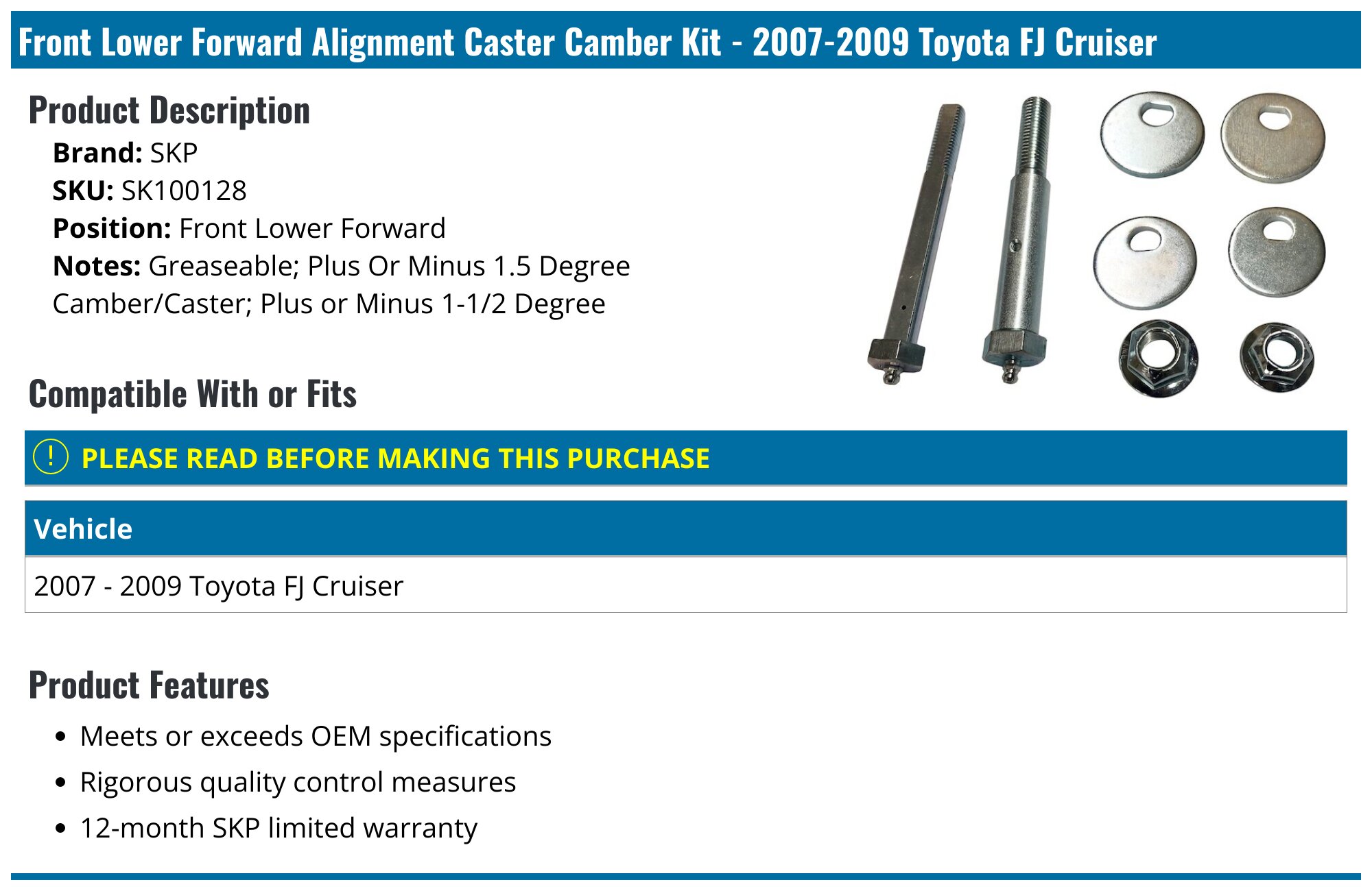 Left & Right Catalytic Converters For 2007-2009 Toyota FJ Cruiser 4.0L - Direct Fit, EPA Certified