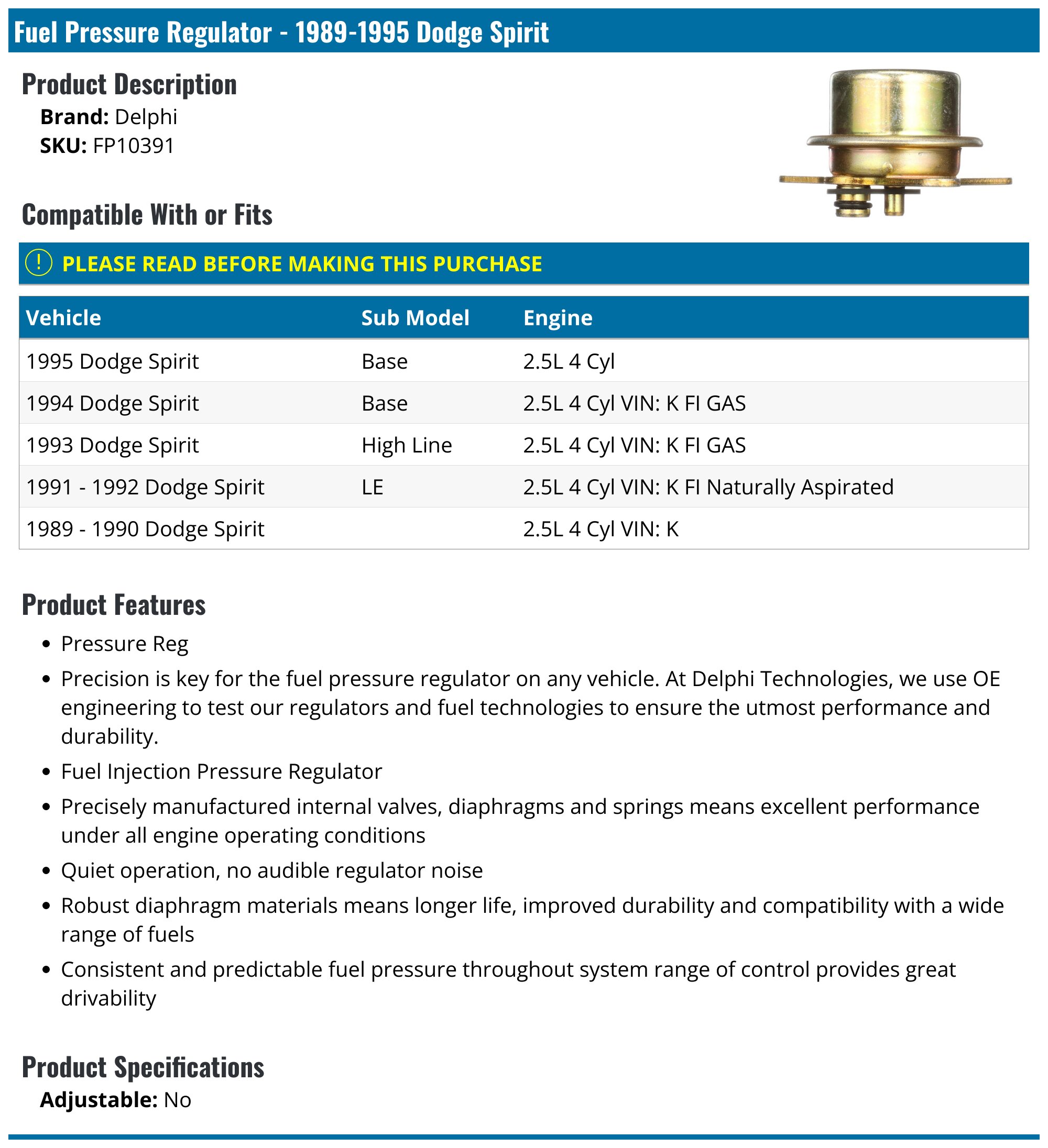 FIT FOR CORVETTE C5 Fuel Filter/Pressure Regulator 58 PSI LS swap US