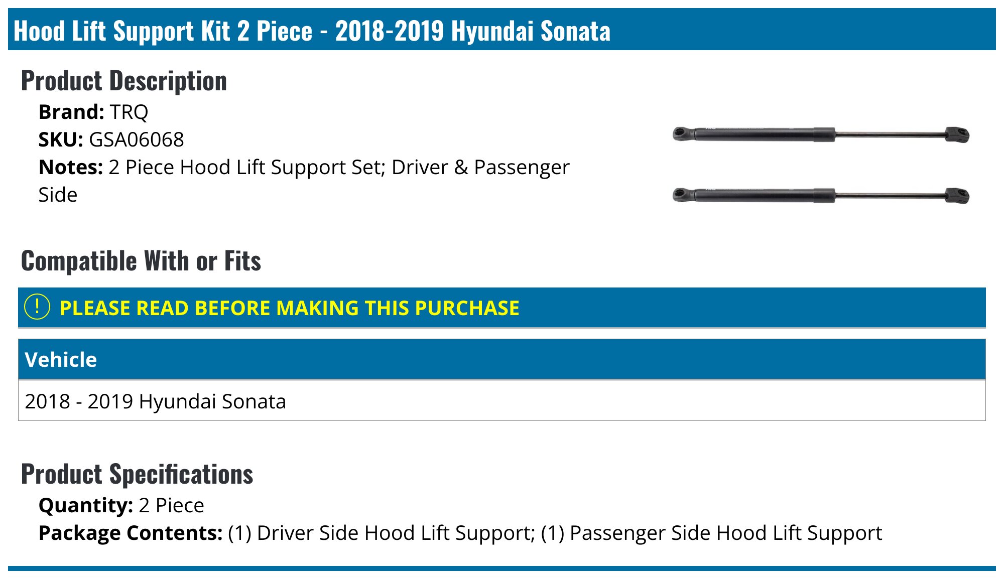 2020-2023 Hyundai Sonata Hood OEM 66400L0000