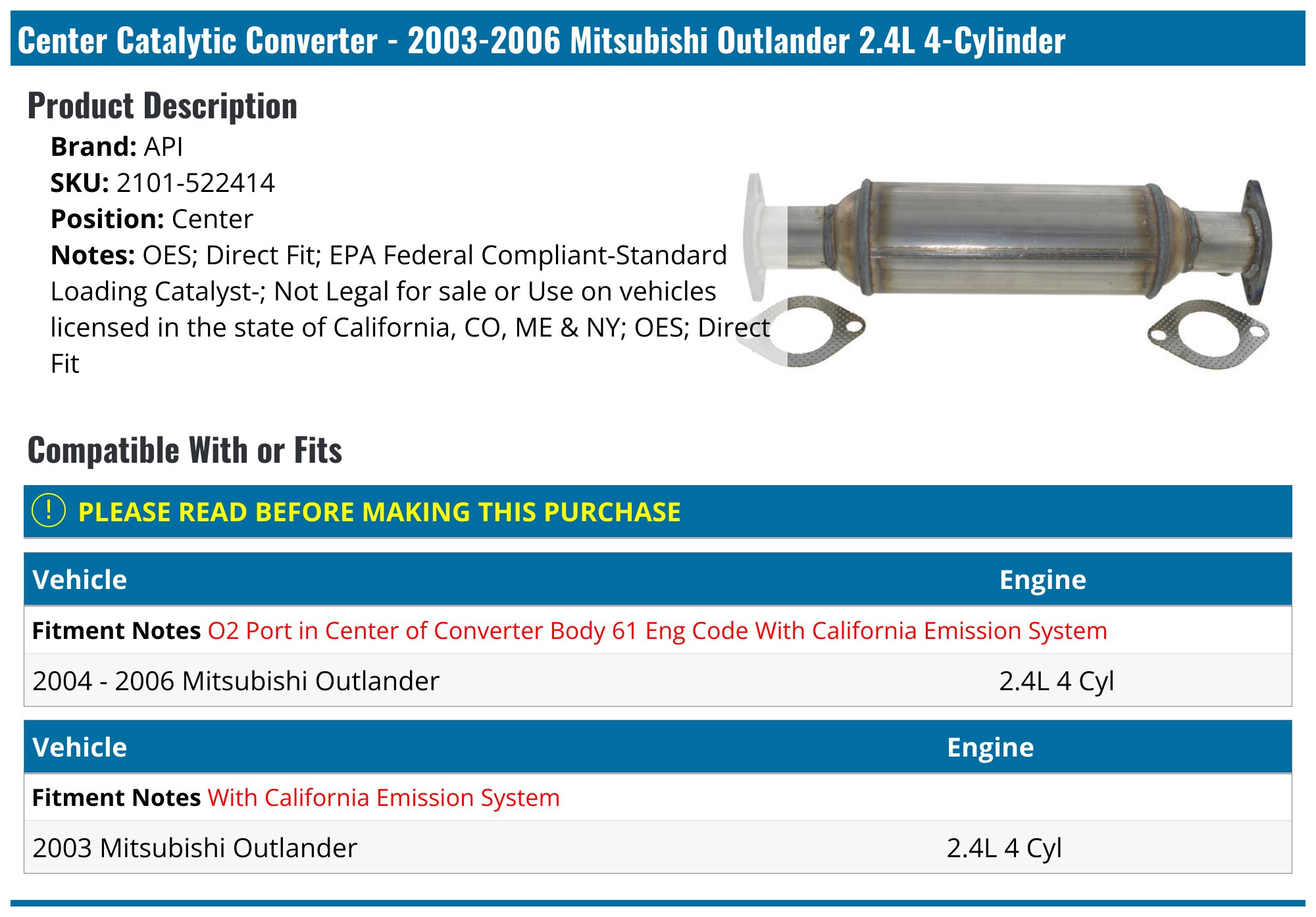 Federal Emssons Front Rear Mufflers Ppe for Toyota Tundra 2000-2002 4.7L | eBay