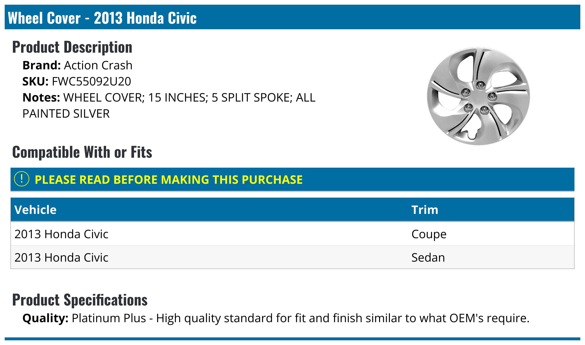 Set Of 4 Gloss Black 6-Spoke Wheel Skins For Chevy Silverado 1500 (2019-2021) – 17 Inch, Easy Installation Over Factory Alloys