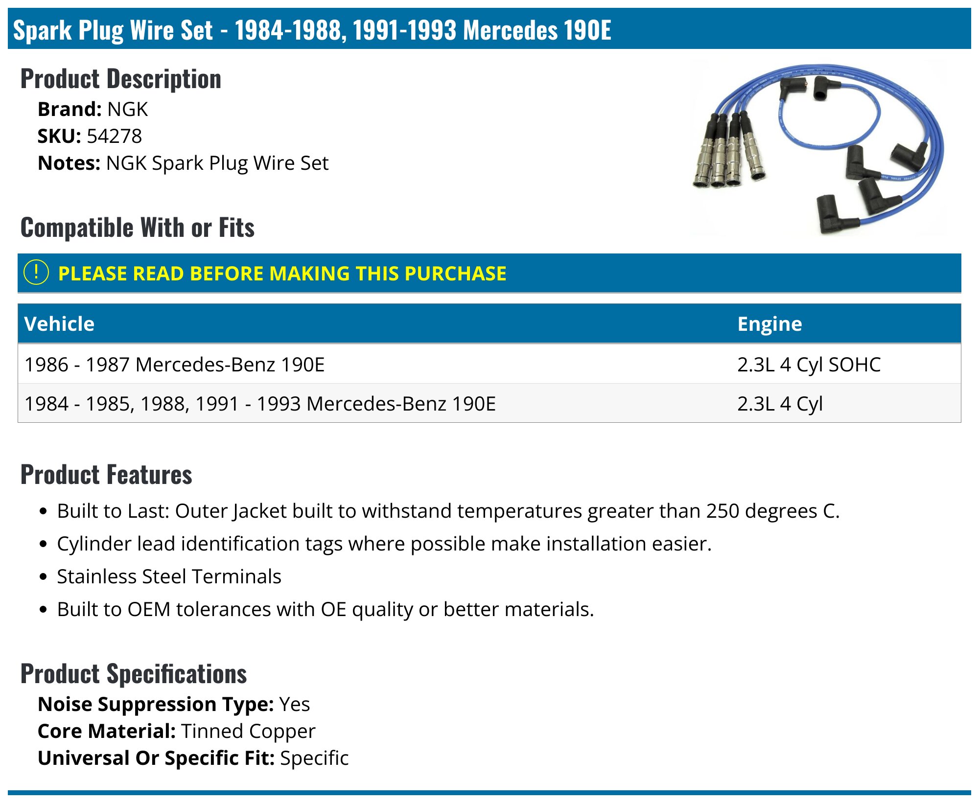 Mercedes 190E Parts - PartsGeek.com