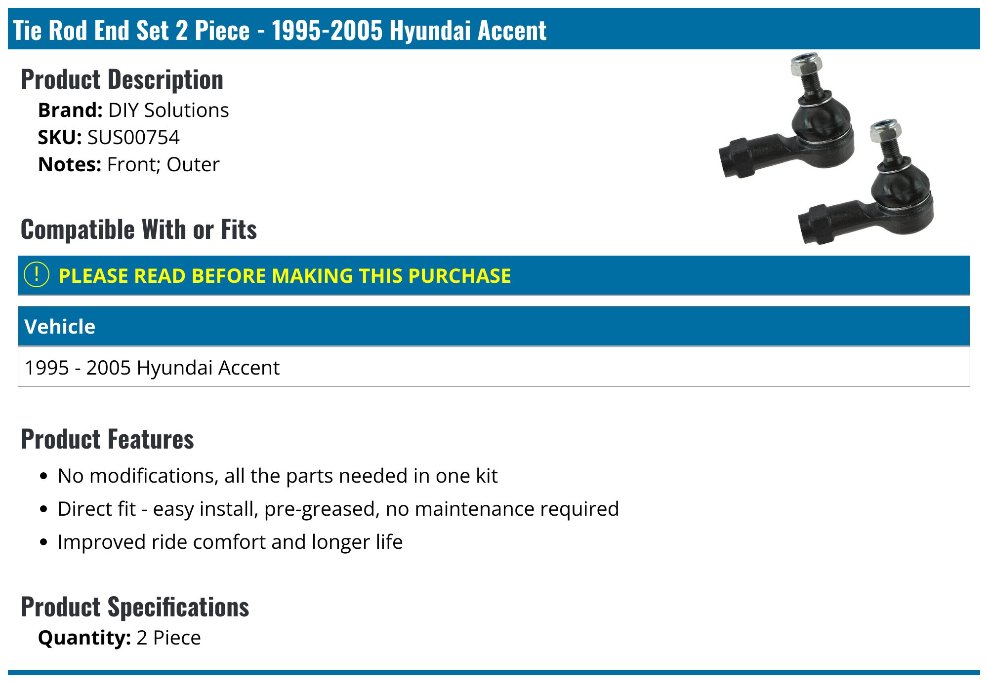 Raybestos 401-1762 Steering Tie Rod End-Professional Grade