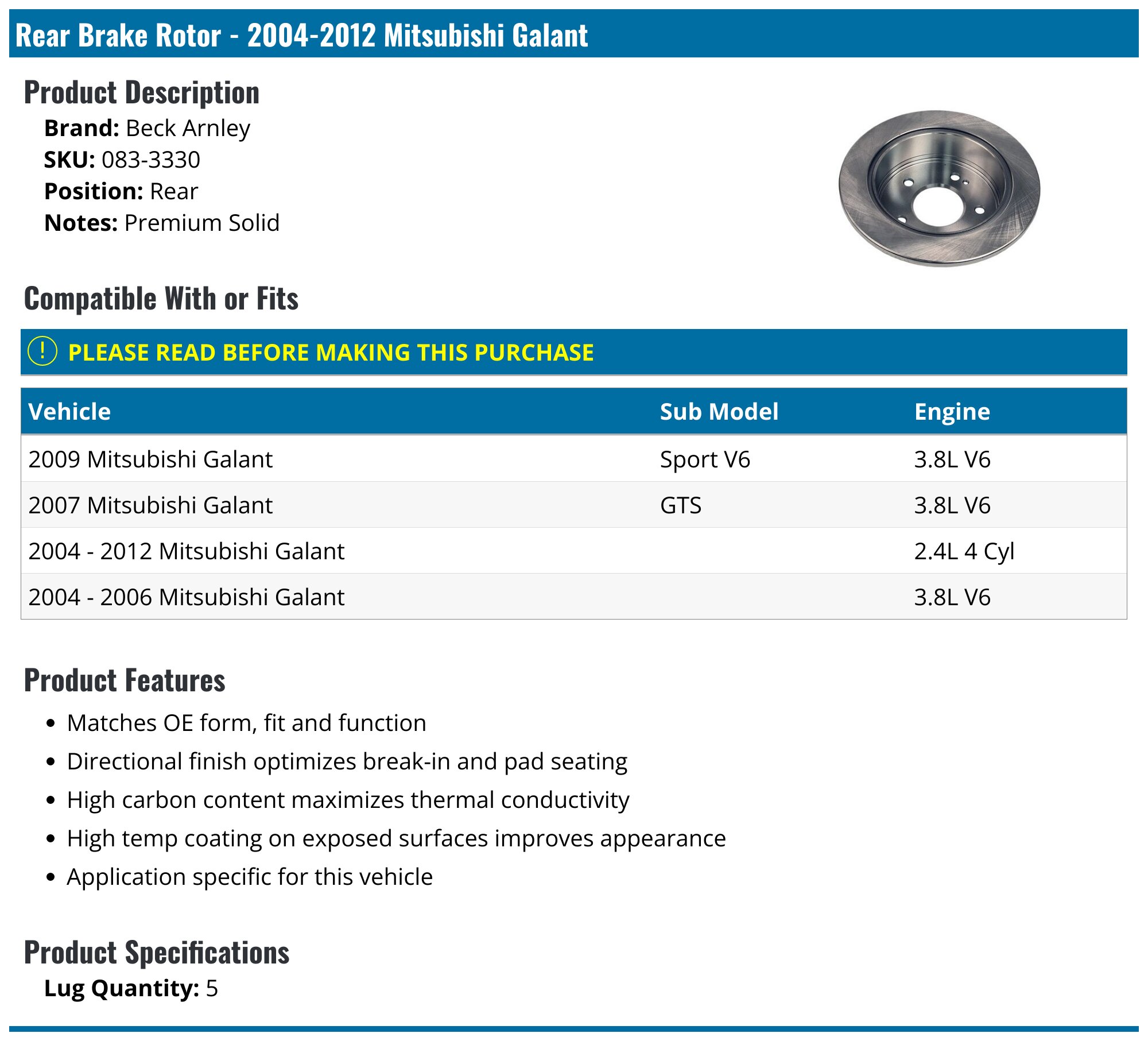 Bosch Rear Brake Disc Rotors 262mm BD1638 fits Hyundai i30 GD 1.6 GDI 1