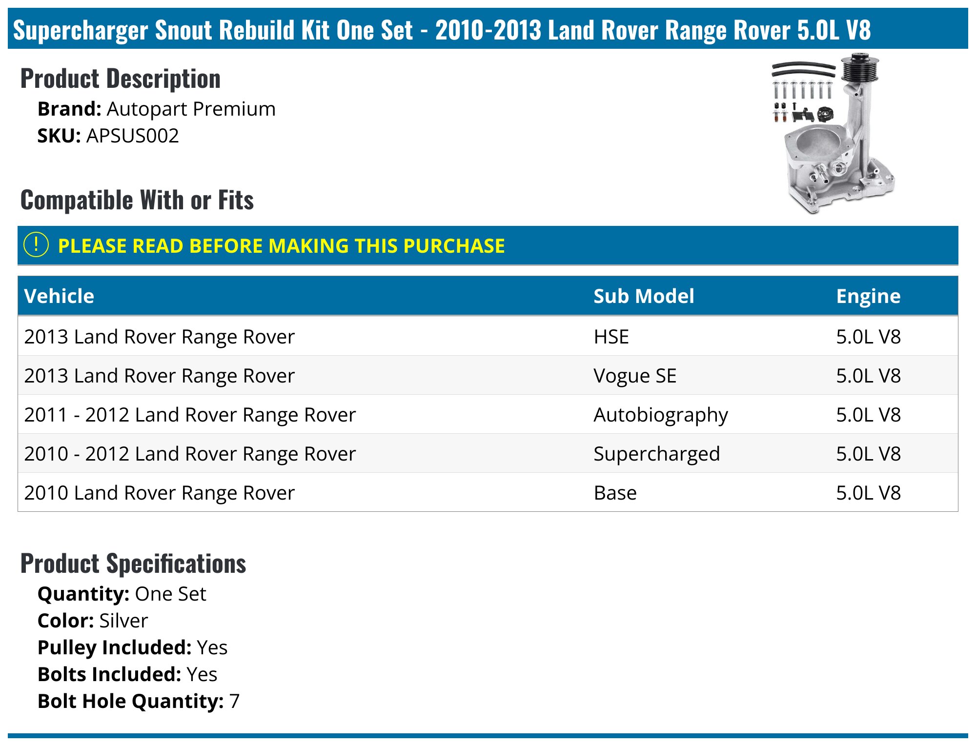 QWP Rear Left Door Outside Moulding For 2010-2013 Land Rover Range Rover Sport – LR024090