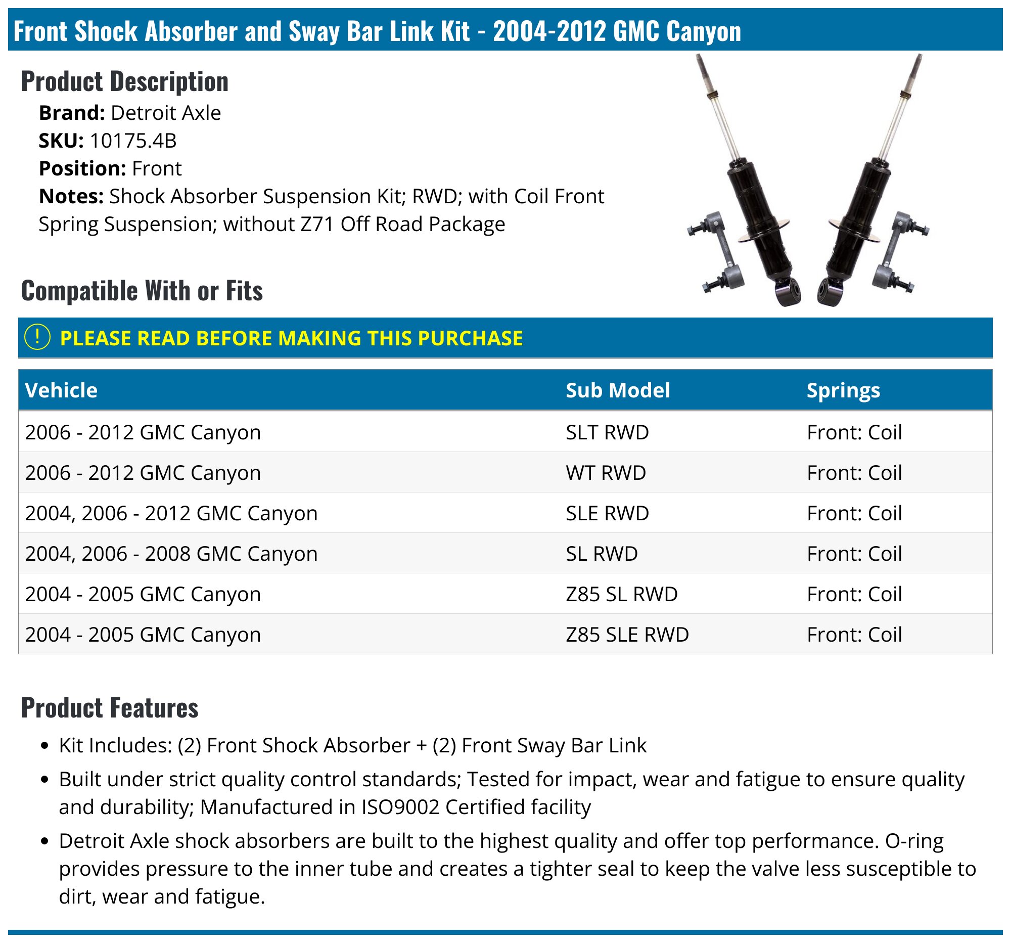 Dana Spicer Rear Driveline U-Joint Kit For Chevy Colorado GMC Canyon 2004-2012 4x4