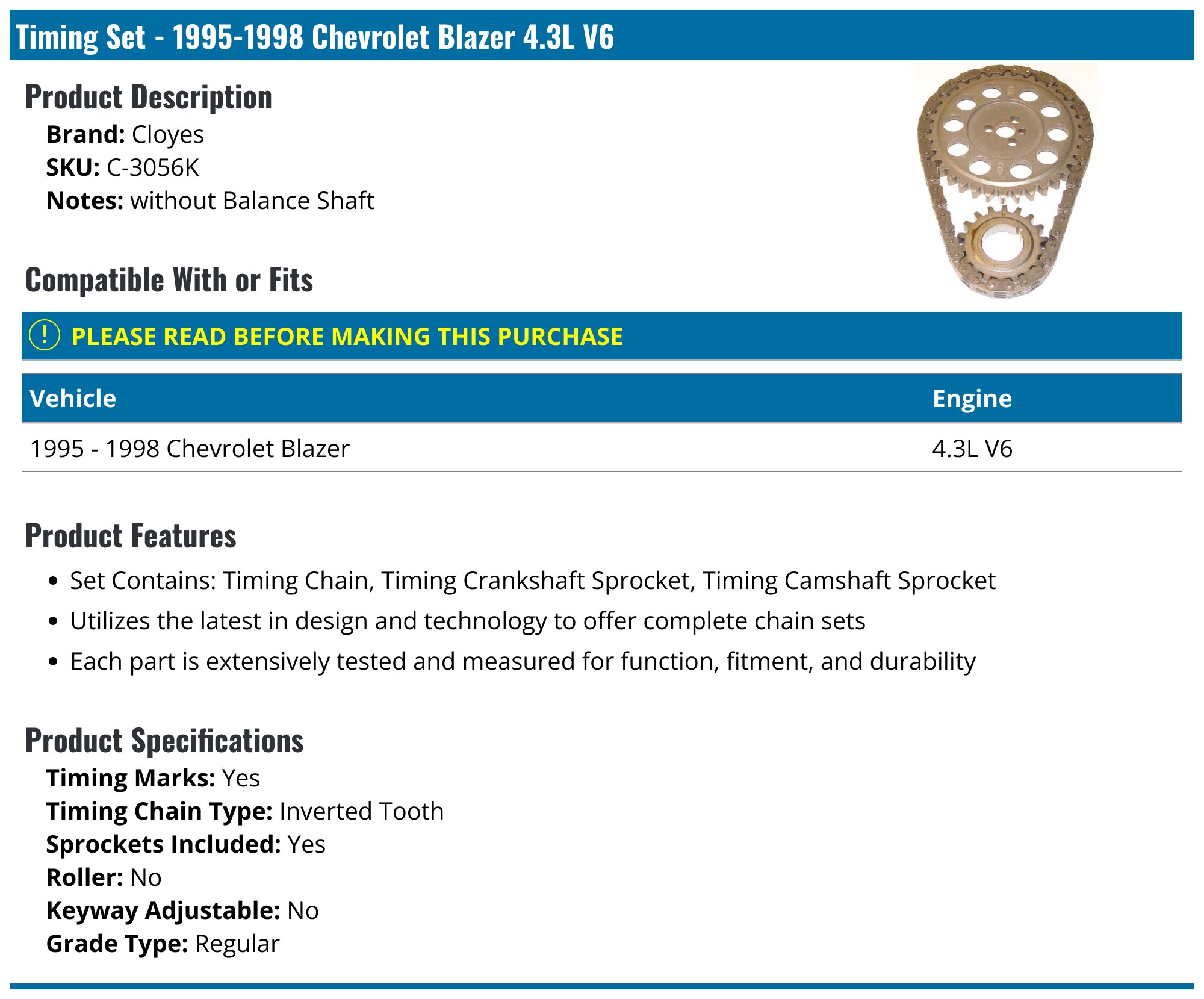 Rear Balance Shaft Bearing Replacement – For 1995-2005 Chevrolet Blazer (and Compatible Models)