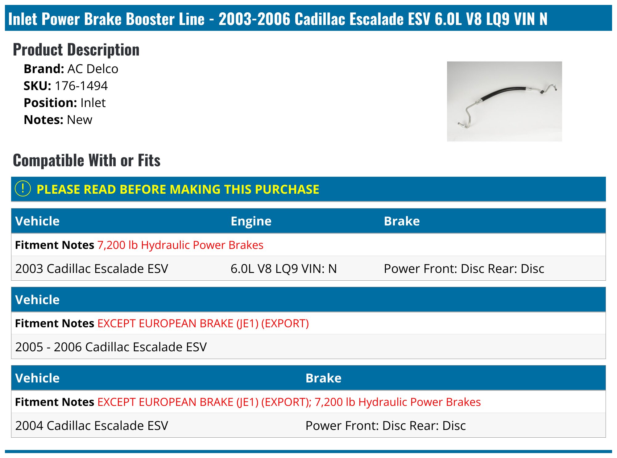 PowerStop Brake Kit | 2003–2006 Cadillac Escalade (KOE2016)