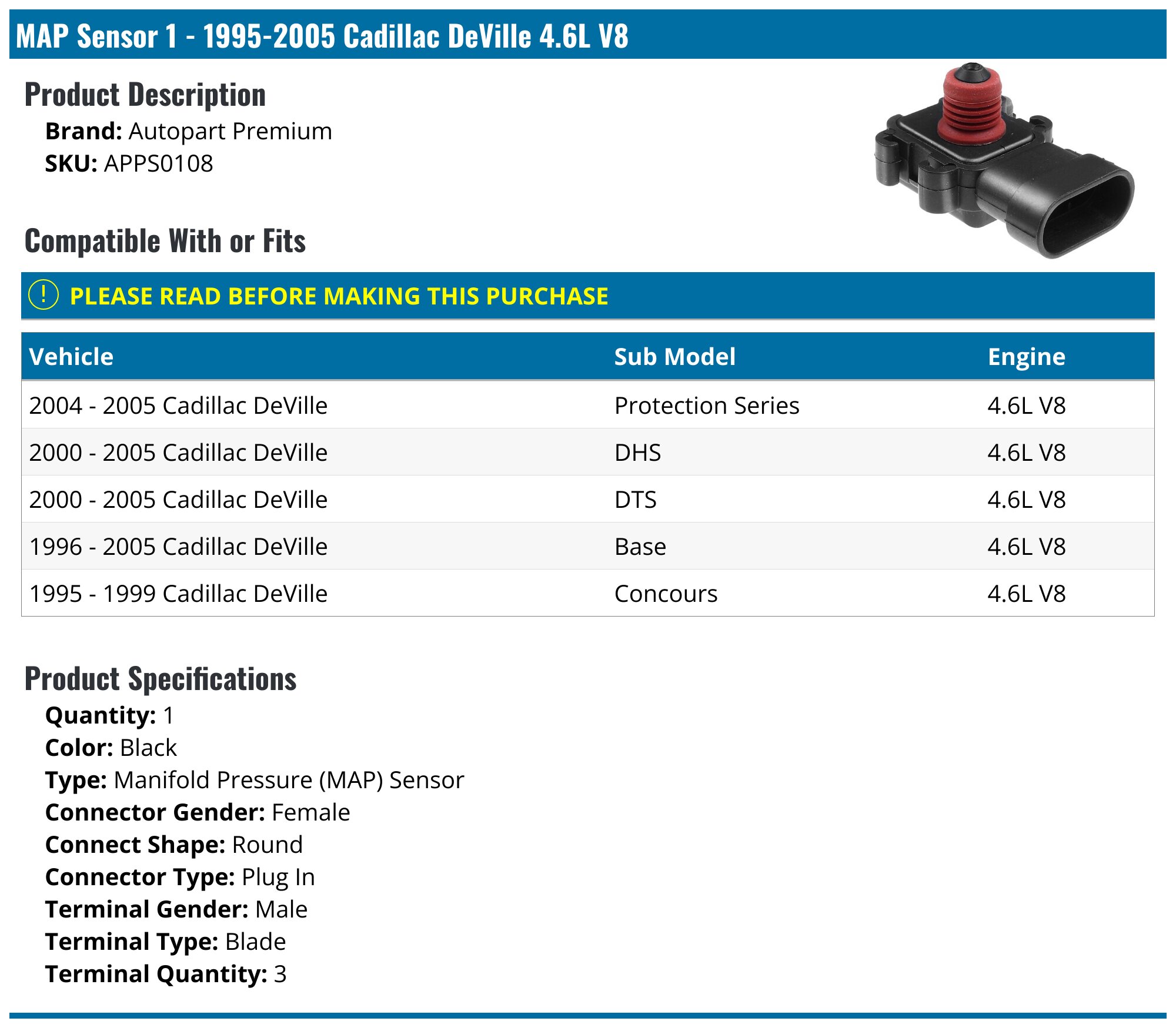Crank N Charge New Starter For Cadillac Deville 4.6L V8 1995-2005 – 12V, 1.7 KW, 9 Teeth