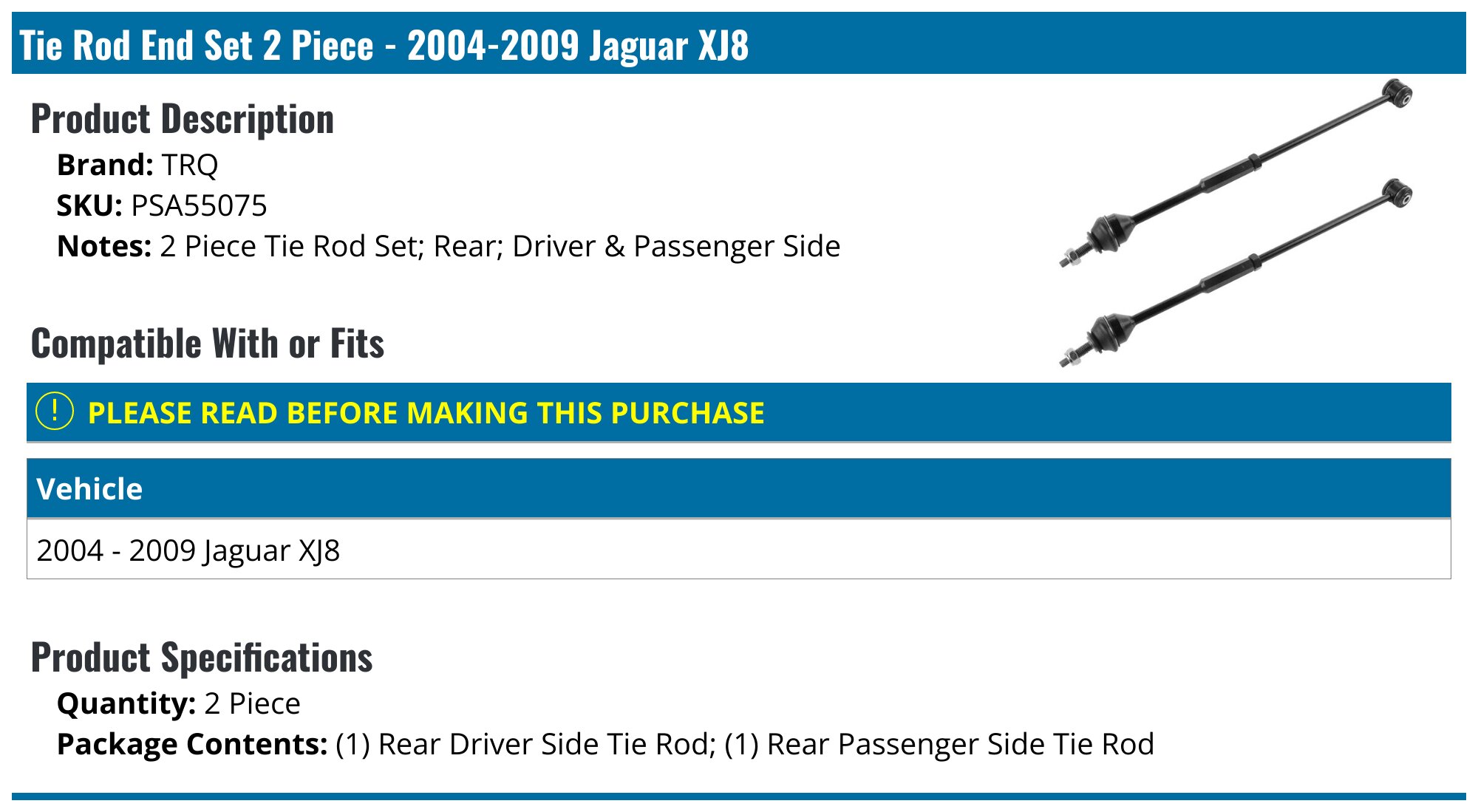 Pair Of Large Ball Joint / Track Rod End Dust Cap Cover Boots – For Jaguar XJ8 – BJC03 – Made In UK