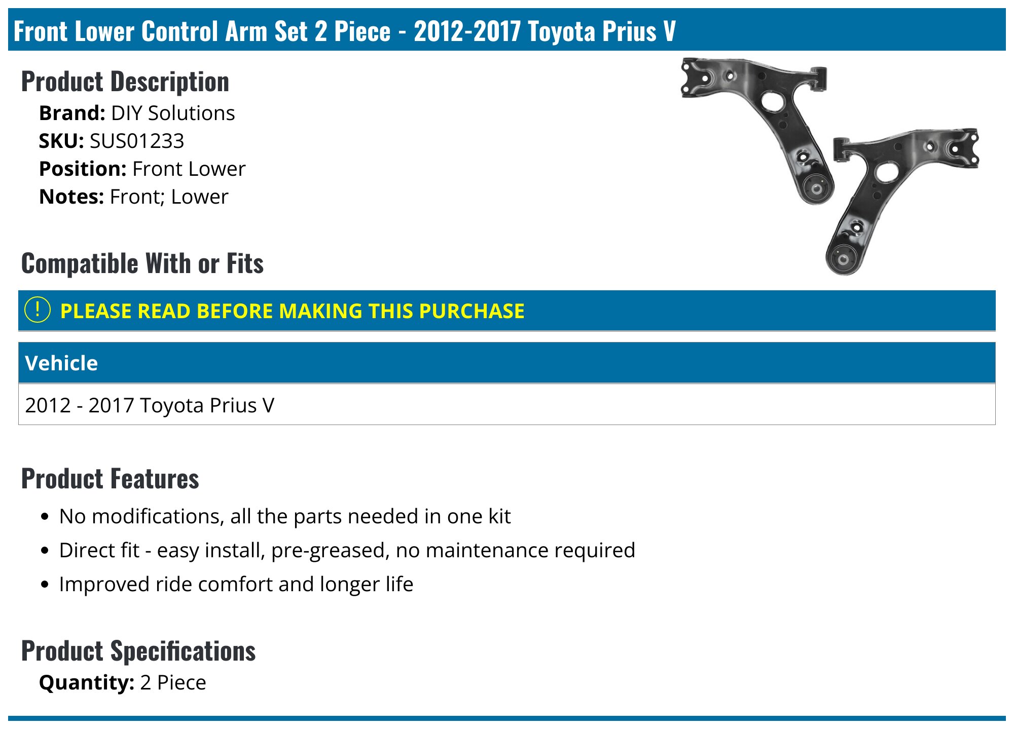 Front Driver Complete Strut & Coil Spring Assembly for 2001-2007 Grand