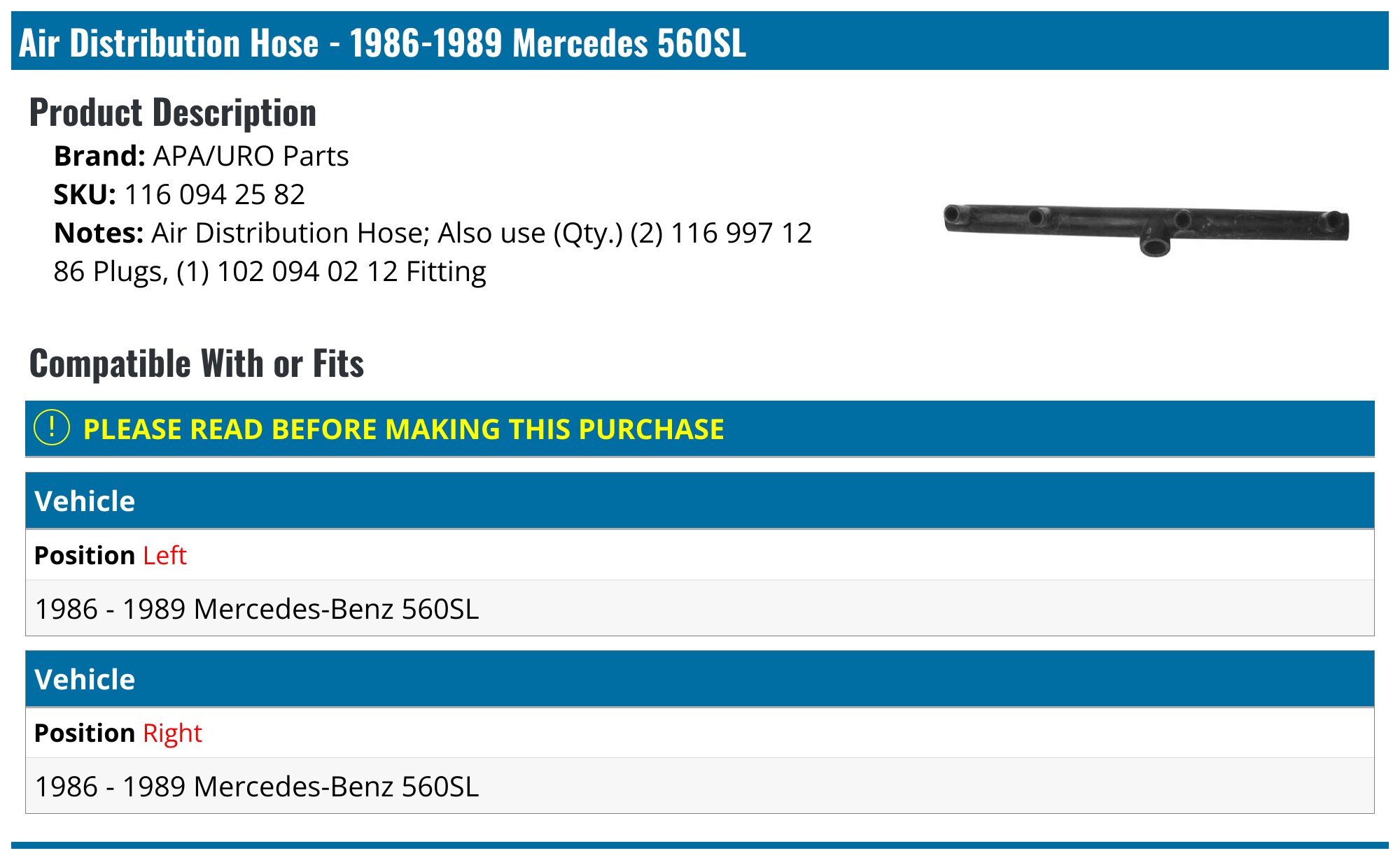 Bosch Air Filter – Fits 1986-1989 Mercedes 560SL (43983TH, 12 Month Warranty)