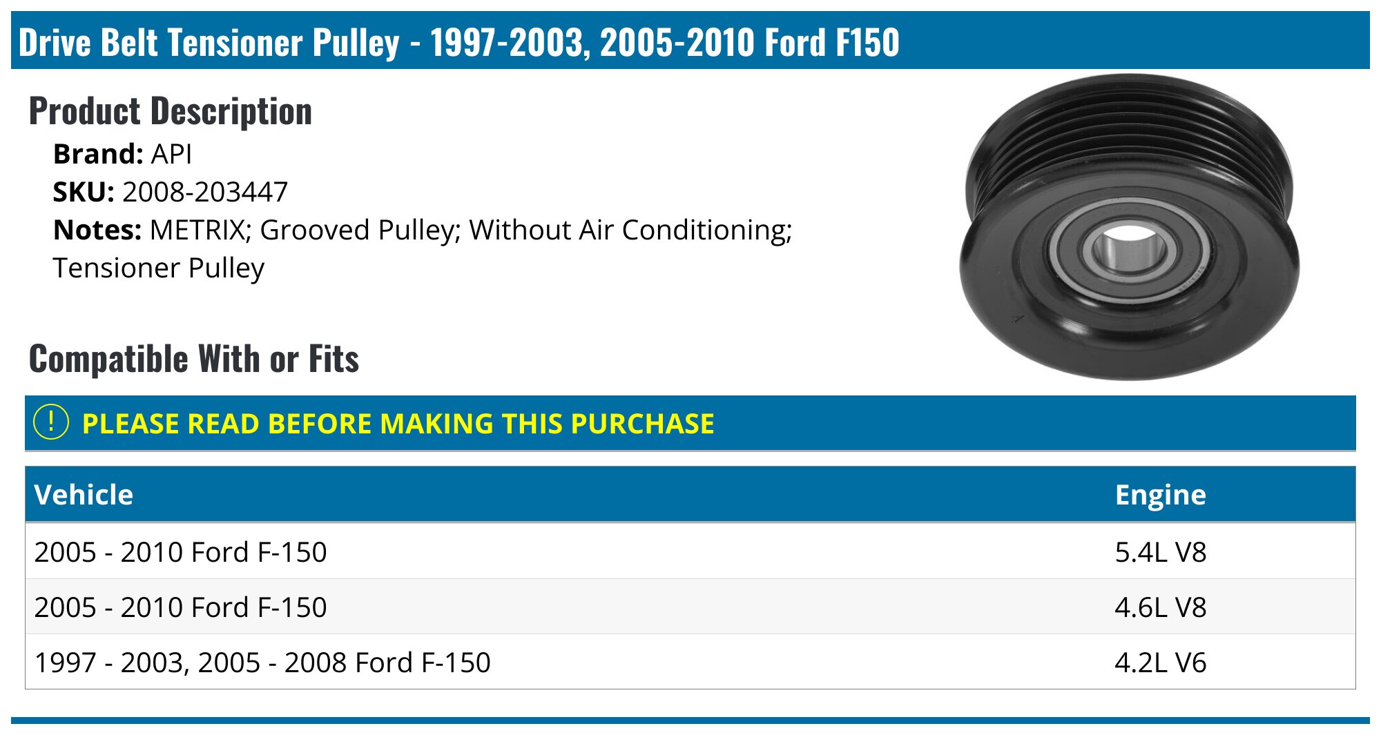 Pompe à Eau Avec Courroie Pour Scion XA / XB 1.5L (2004-2006) - OELINE Autoparts, Garantie 1 An