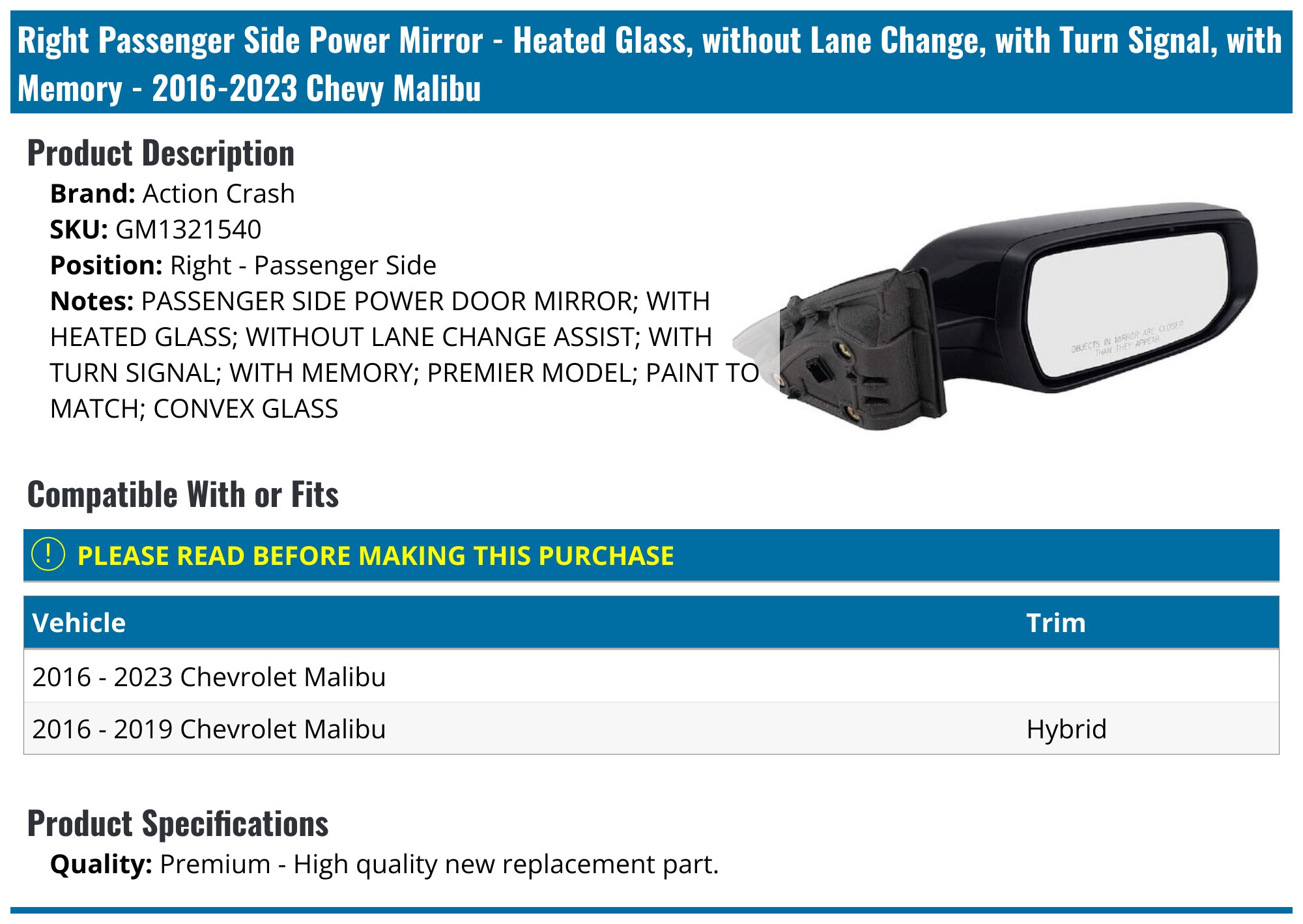 Silverado Accessories Power Folding Mirrors For 2007-2014 Chevy/GMC