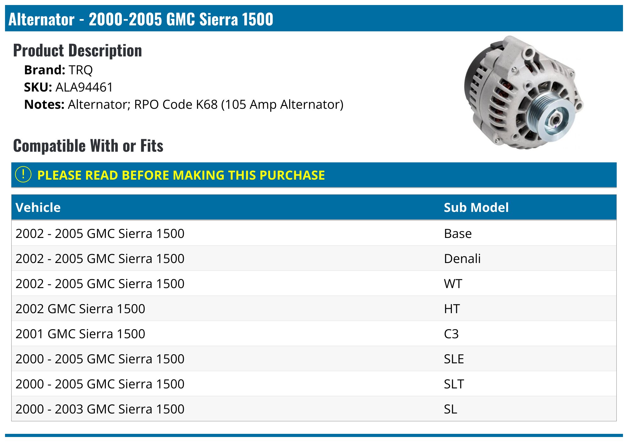 Amazing 2002 Gmc Sierra 1500 Alternator Gallery