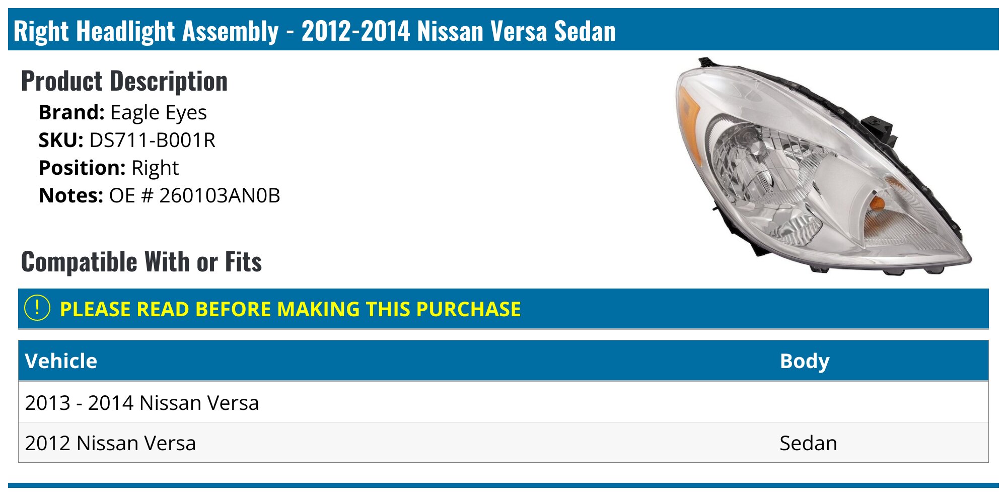2015-2019 Nissan Versa Fog Light Bezel - Action Crash NI1038134 - Left - Driver Side 2015-2019 Nissan Versa Fog Light Bezel - Action Crash NI1038134 - Left - Driver Side