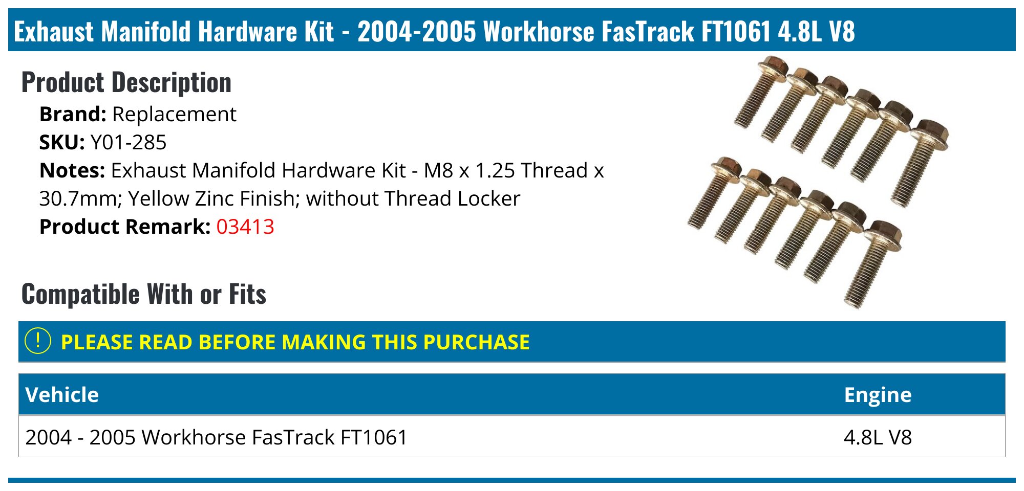 PowerStop Medium Duty Kit | 2001–2011 Workhorse Custom Chassis (MDK8376) main image 1