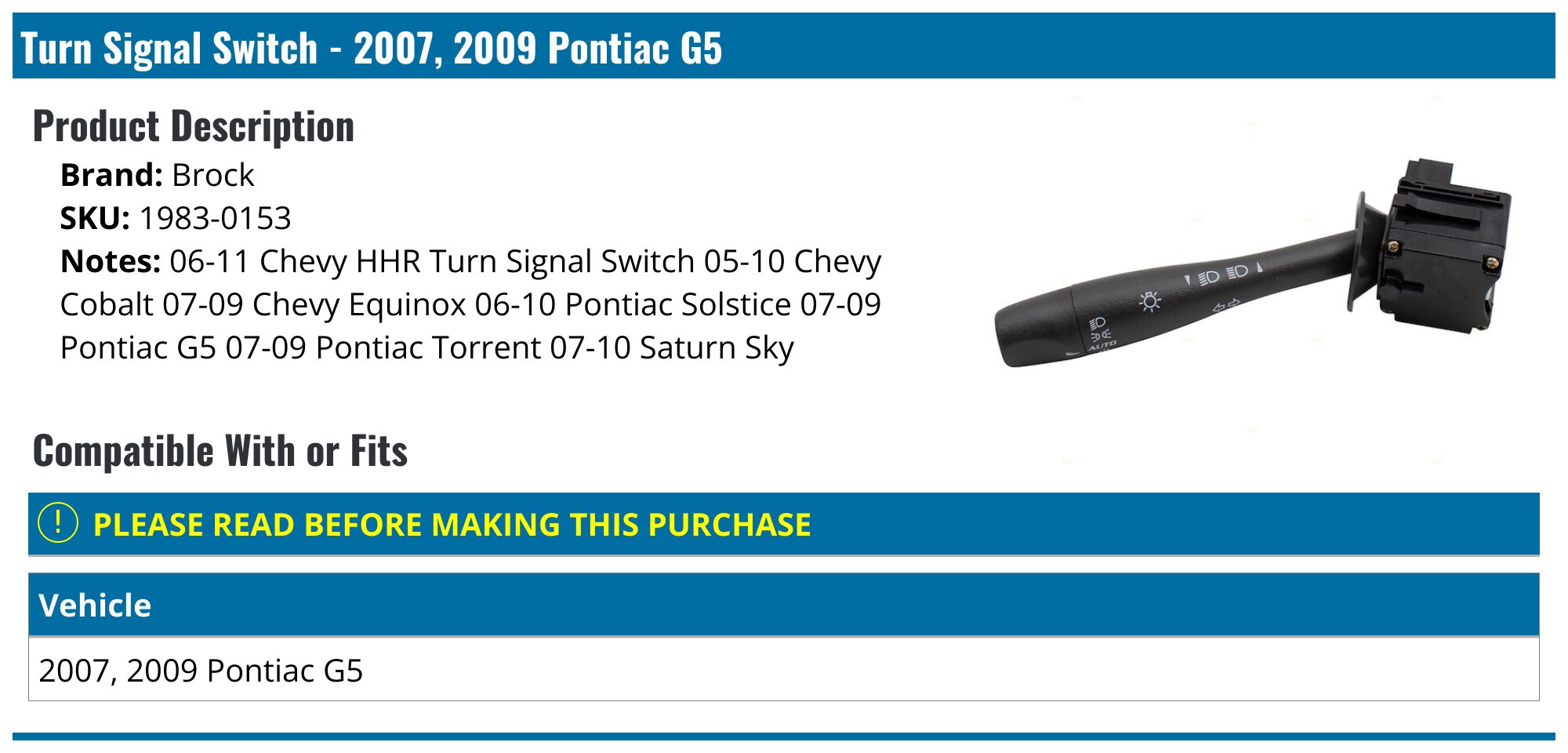 ウィンカースイッチ レバー Compatible With C-Class S203 For C180 C200 C220 C230 ウィンカースイッチ  レバー Pontiac Torrentウィンカースイッチ2007 2008 2009 | メスコネクター2個 | ヘッドライト調光器 | 2