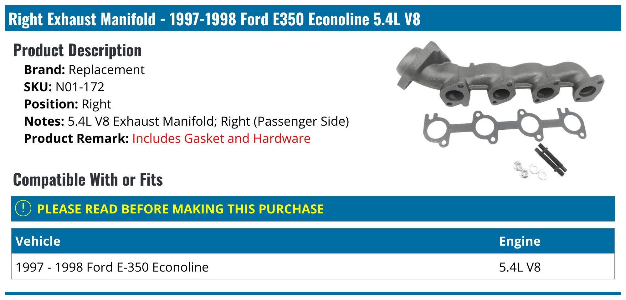 Ford E350 Econoline Parts & Accessories Parts Geek