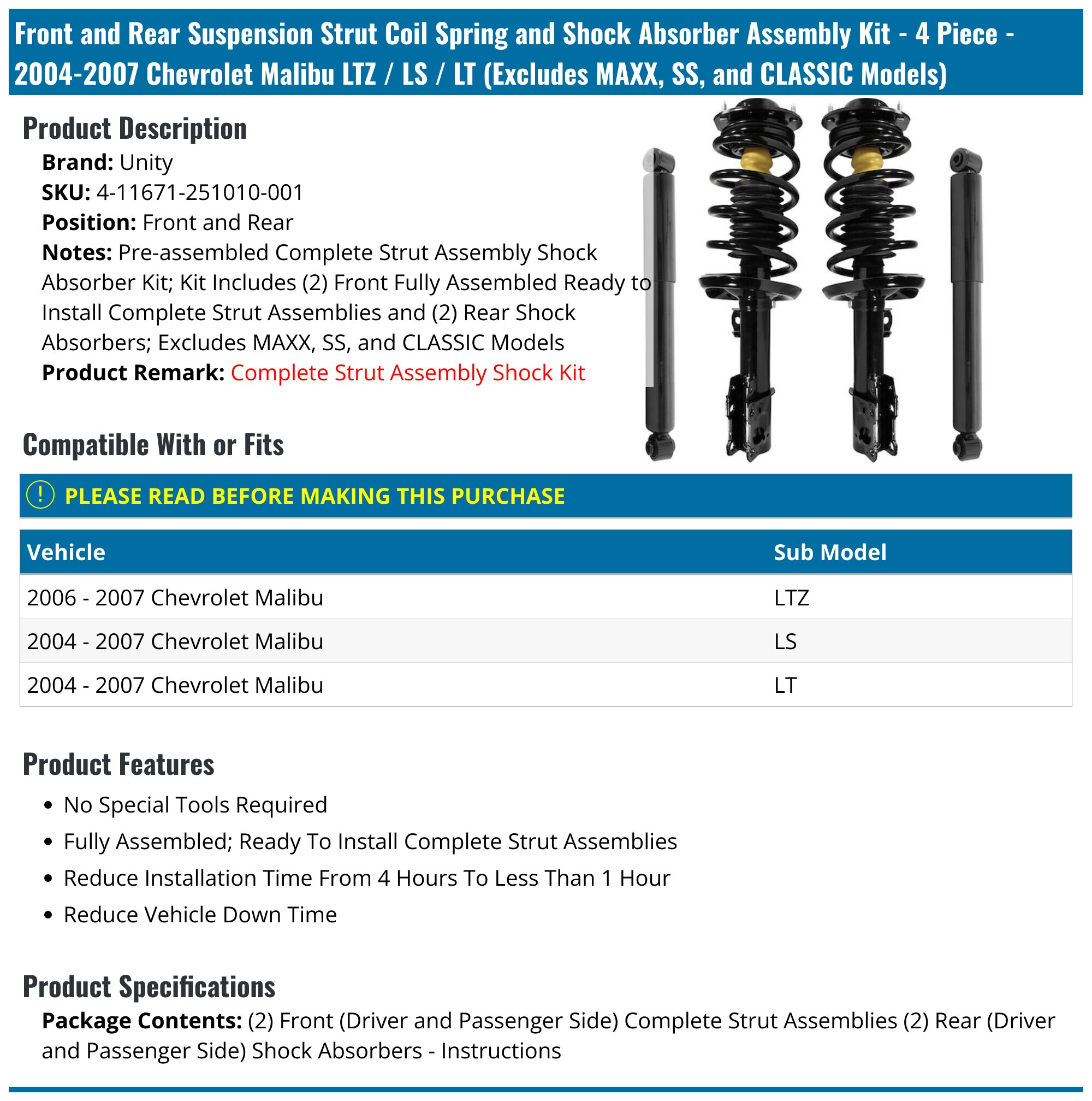 KYB Rear Strut Mount | Chevrolet Malibu (04-11) / Malibu Maxx (04-07) (SM5476)