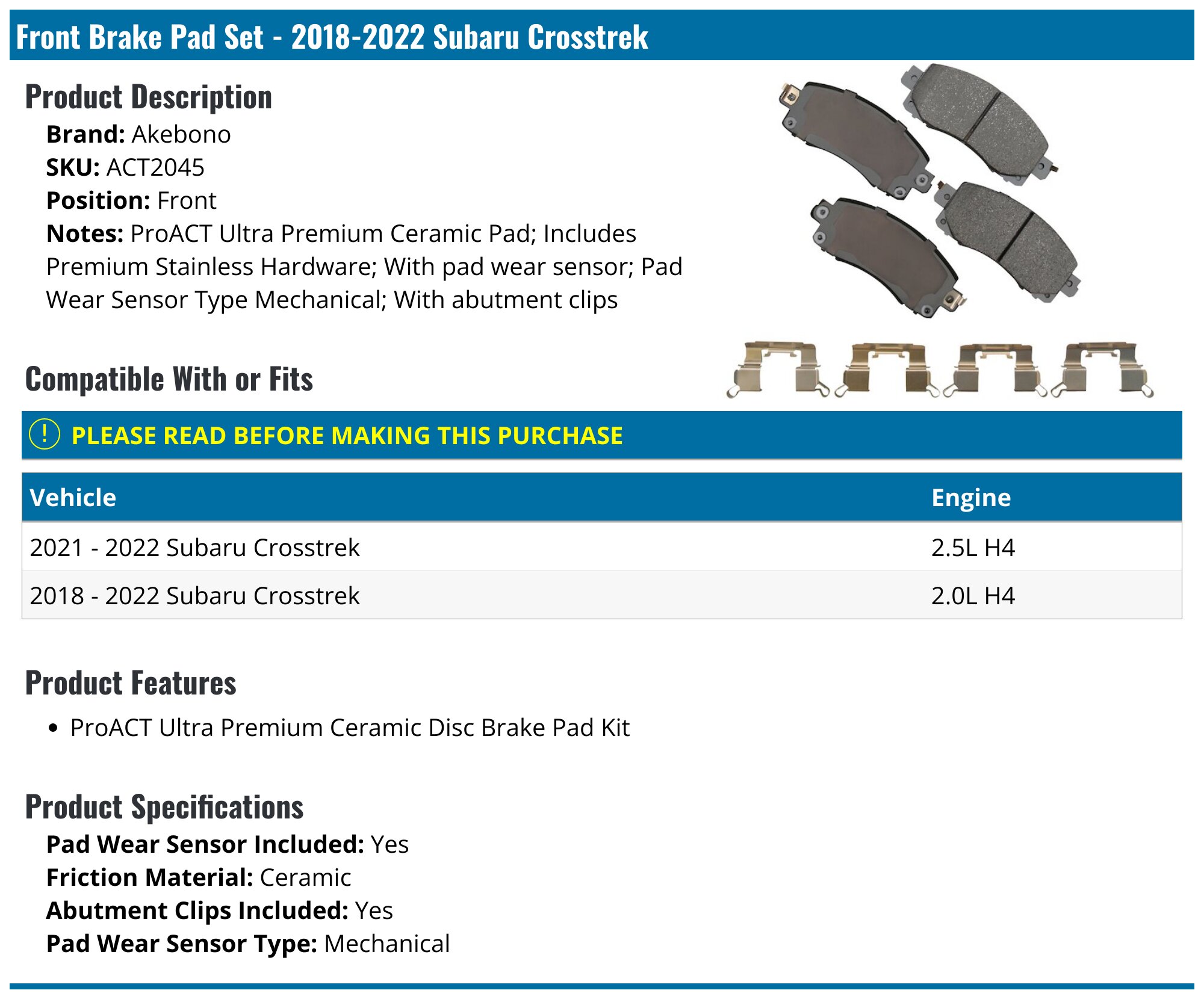 Subaru Crosstrek Brakes | NAPA Auto Parts Subaru Crosstrek Brakes | NAPA Auto Parts