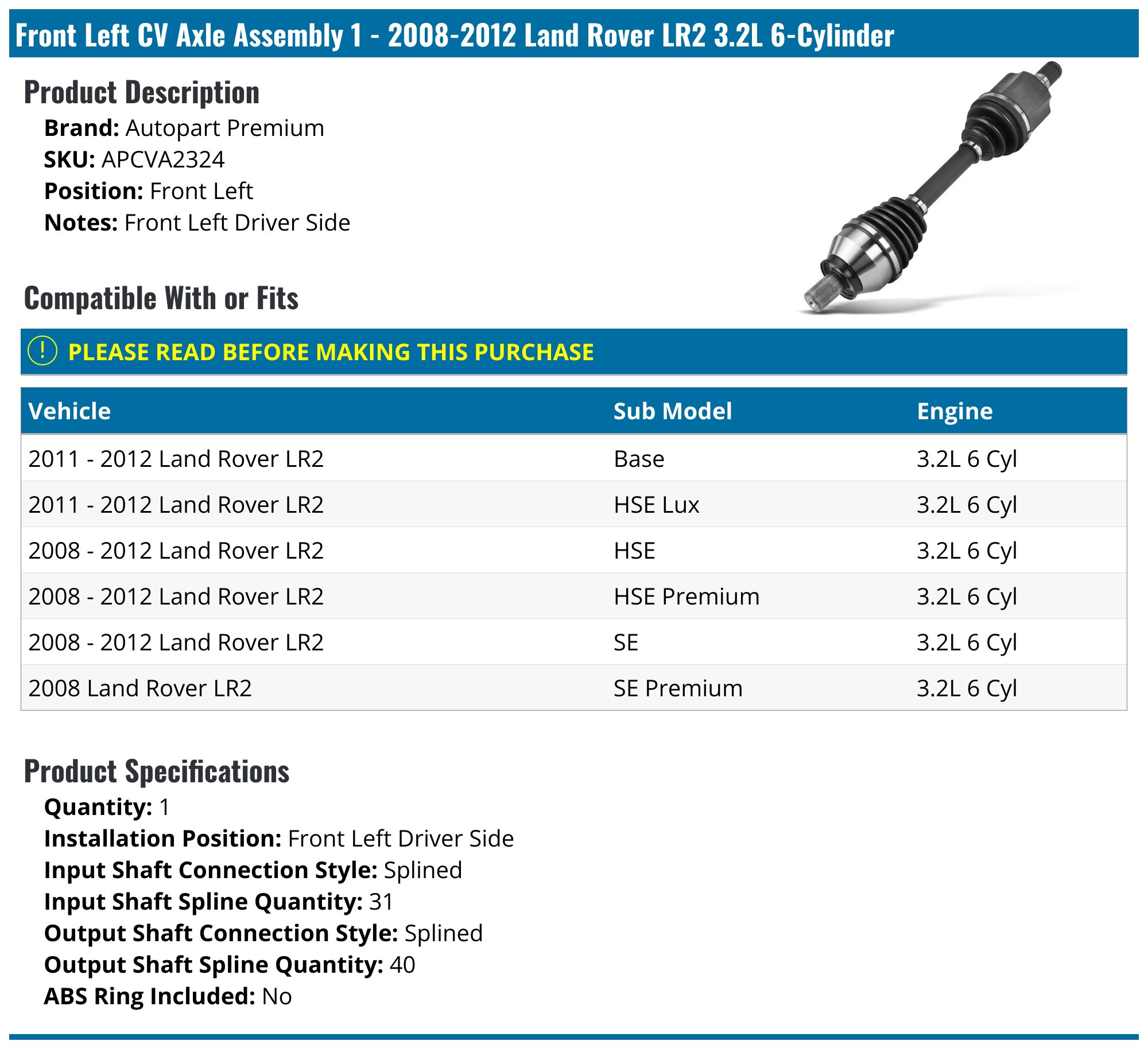 Módulo De Bomba De Combustible Para Land Rover LR2 2008 2009 2010 2011