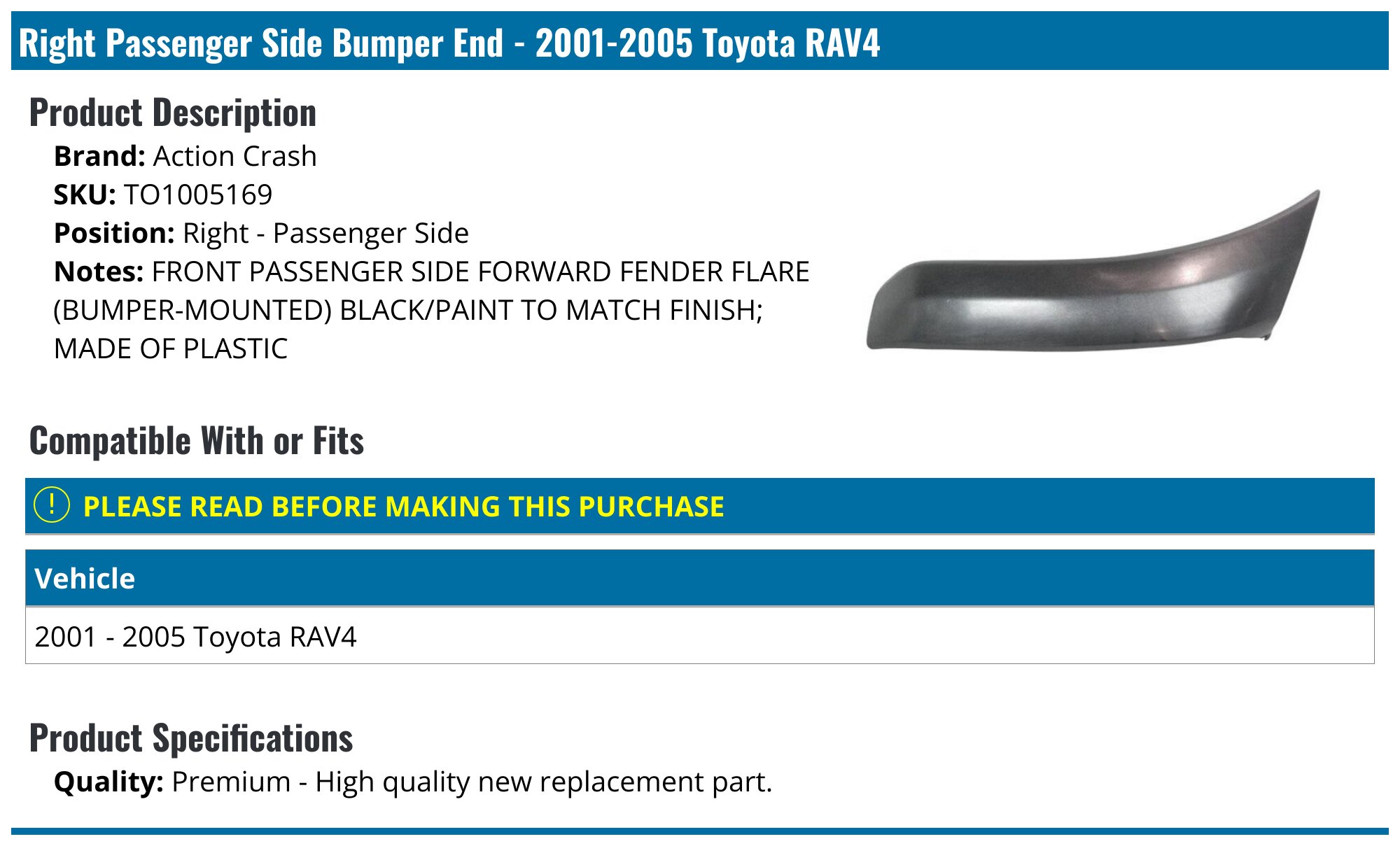 Rear Bumper Cover - With or Without Flares | Toyota RAV4 Forums