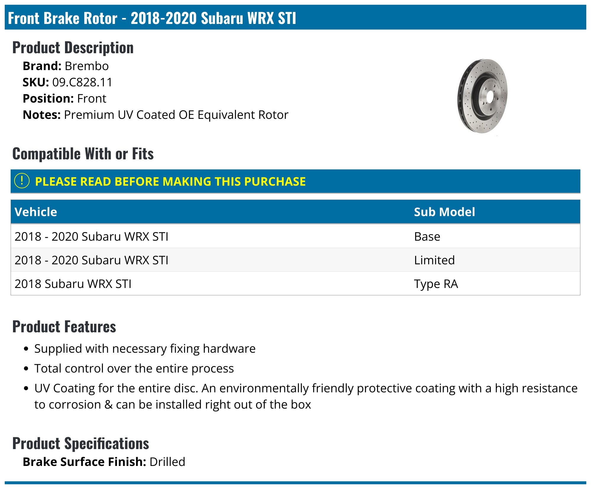 ACDelco Non-Coated Disc Brake Rotor - Rear 18A1690A - The Home Depot